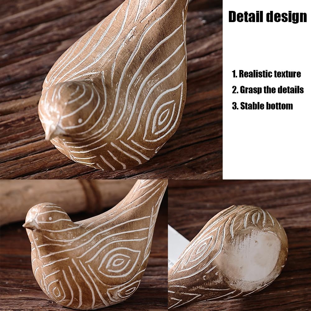 Bird Statues Home Decor / A Set