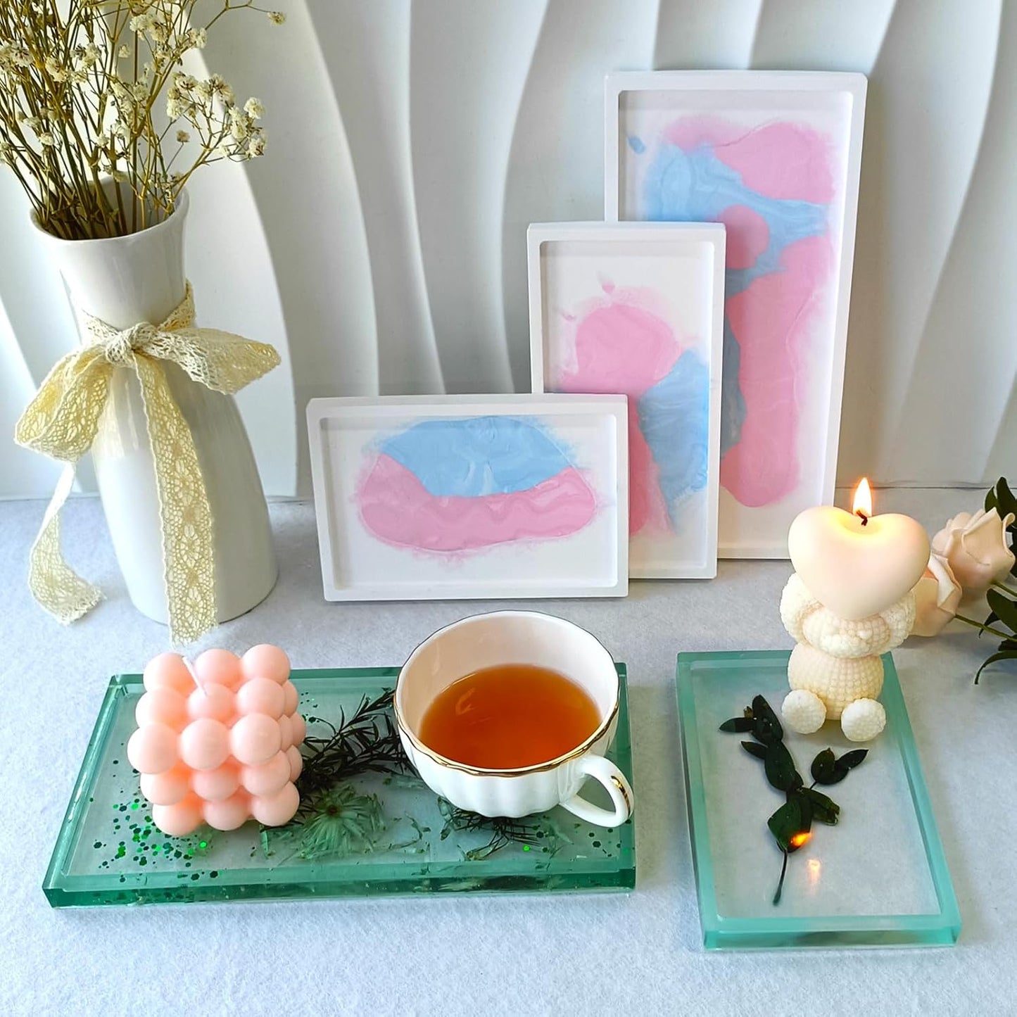 Durable Resin Tray Molds / Rectangle / Set of 3