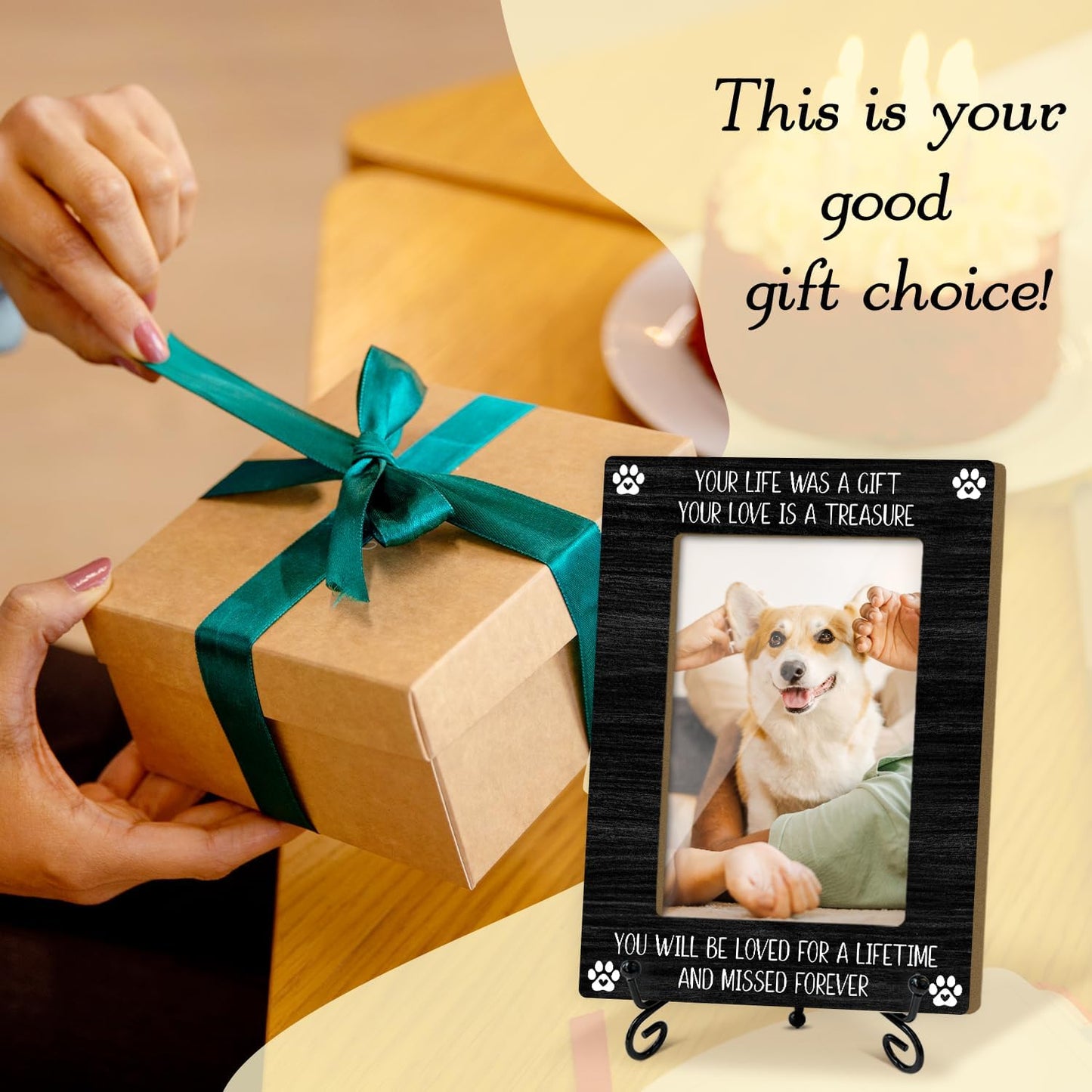 Wooden Frame / Stand / Pet Memorial / 4 x 6