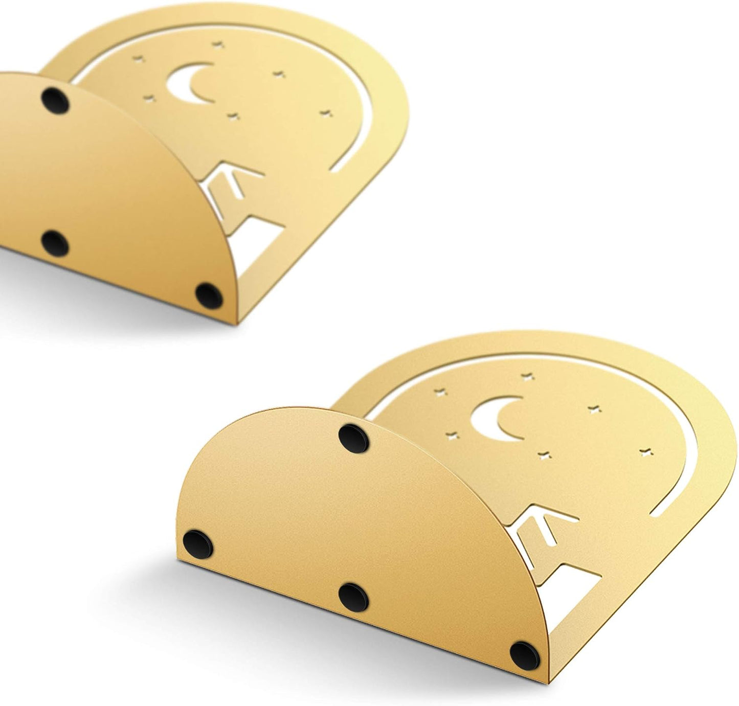 1 Pair Metal Dream Book Holders / Gold