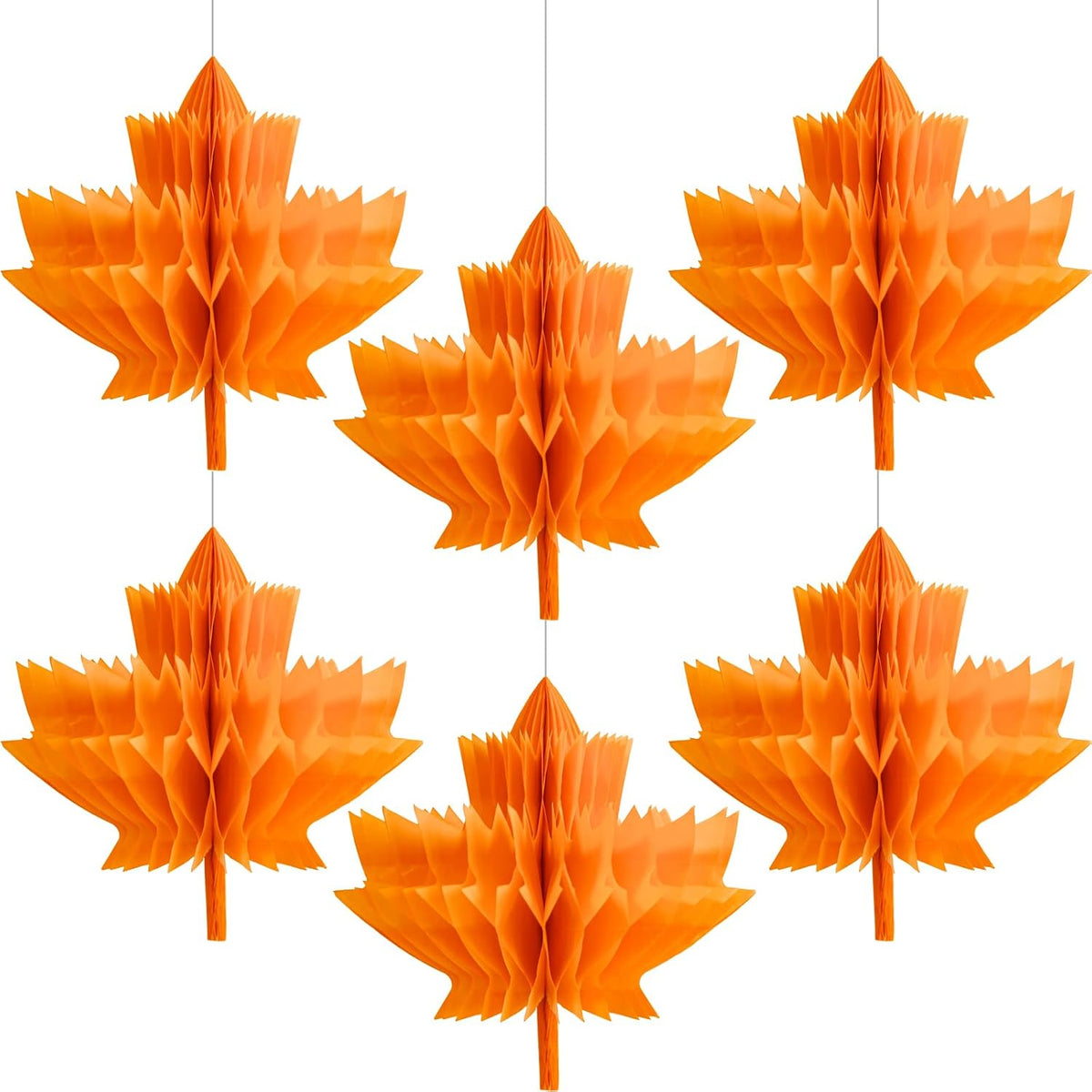 Fall Paper Maple Leaves Honeycomb 12Inch