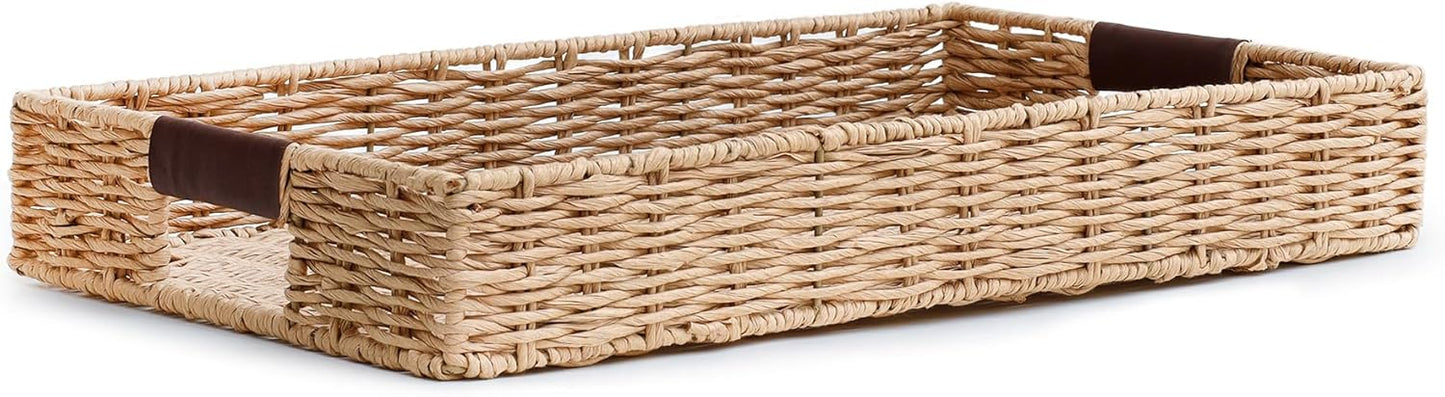 Durable Wicker Tray / Rectangle / 20 x 12