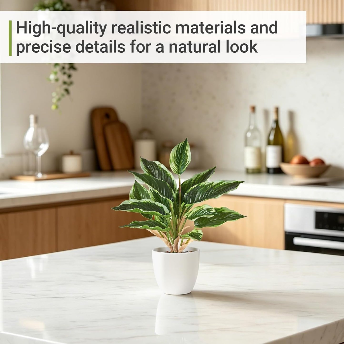 11" Potted Artificial Plants / Green / Set of 2