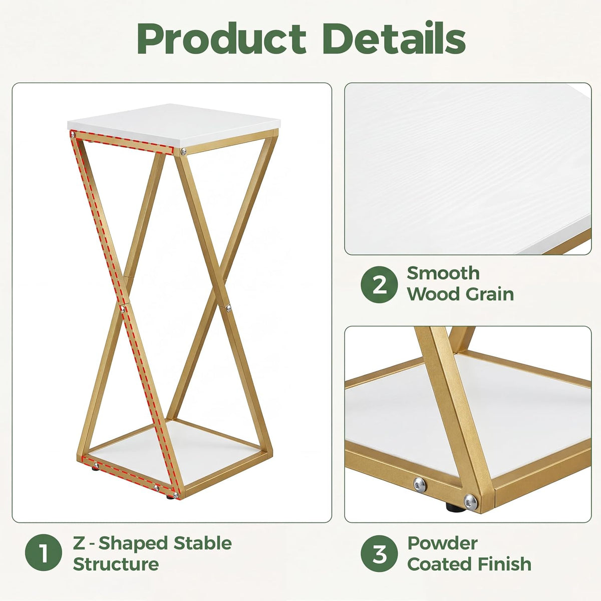 Bamworld Tall Plant Stand Indoor Corner Plant Shelf Tiered Plant Stand Wood Plant Table Heavy Duty Flower Pot Stands