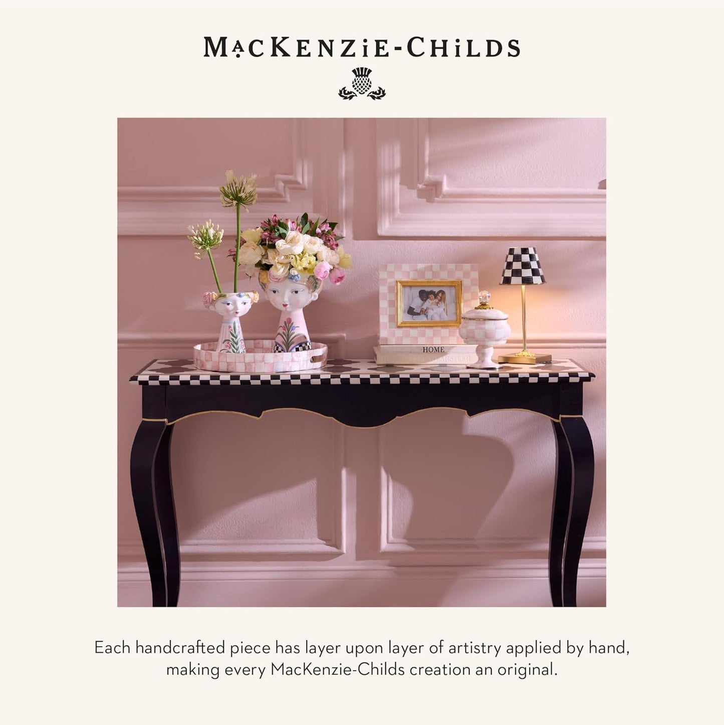 Capiz Vanity Tray / Rosy Check / Pink