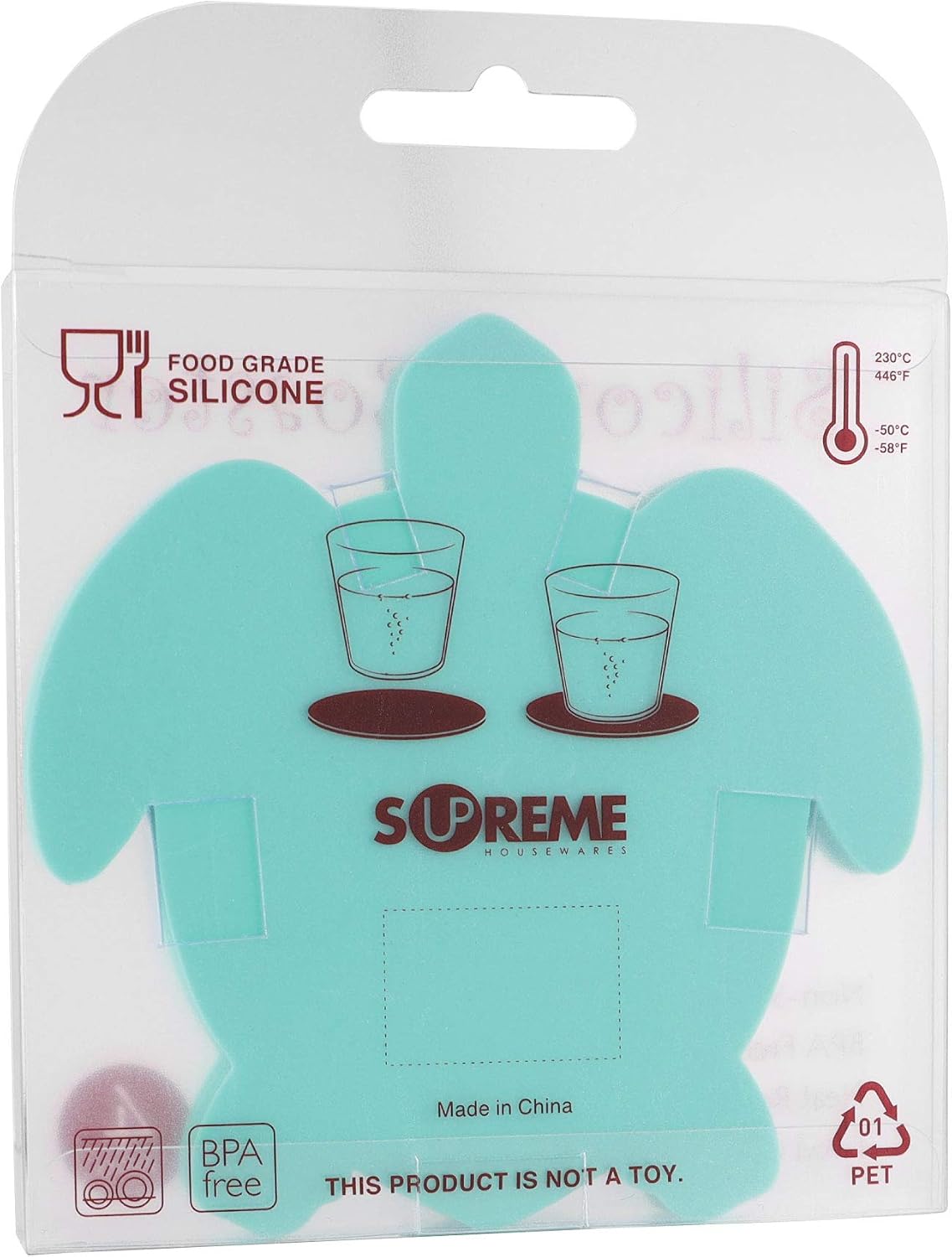 Sea -Shaped Silicone Drink Coasters / Turtle