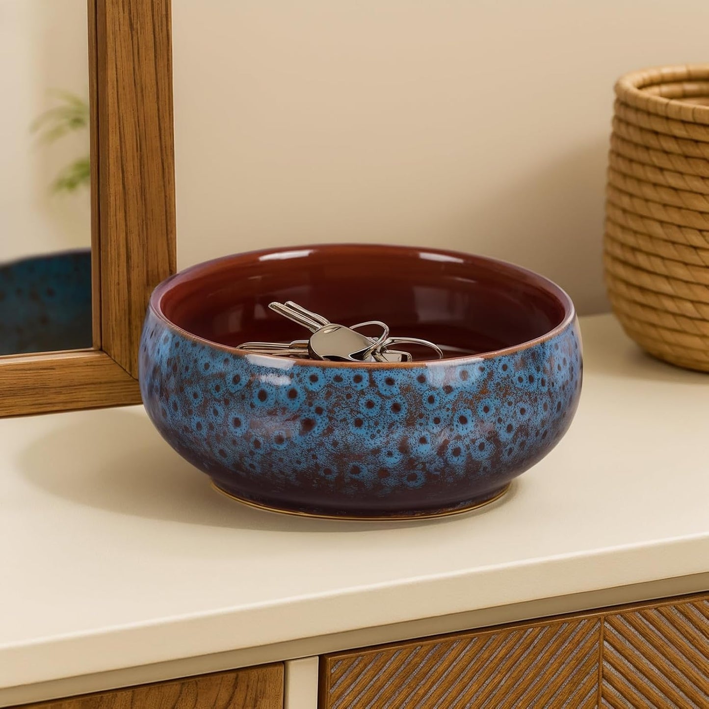 Ceramic Decorative Bowl / Blue