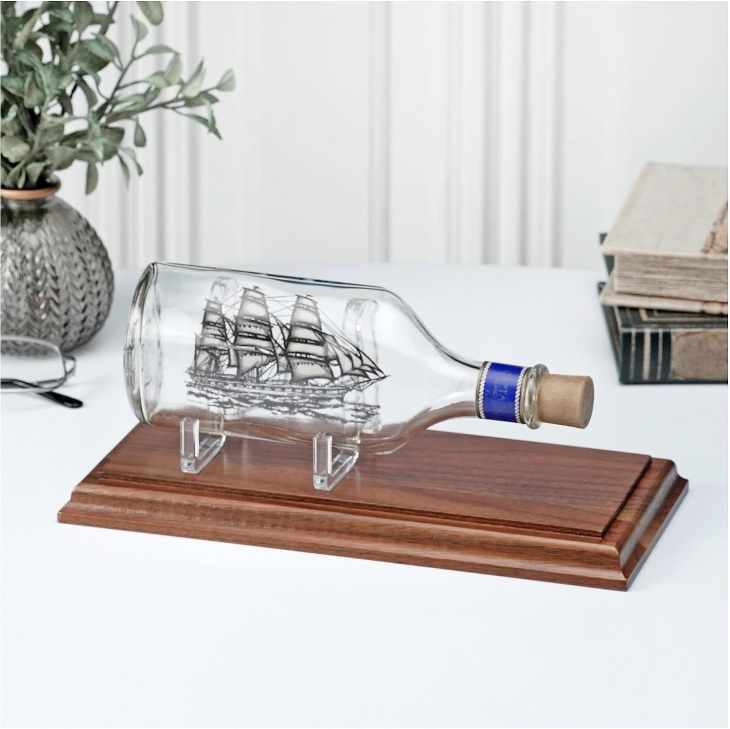 Solid Walnut Rectangular Wood Display Base / 9 x 3.5 x 0.75