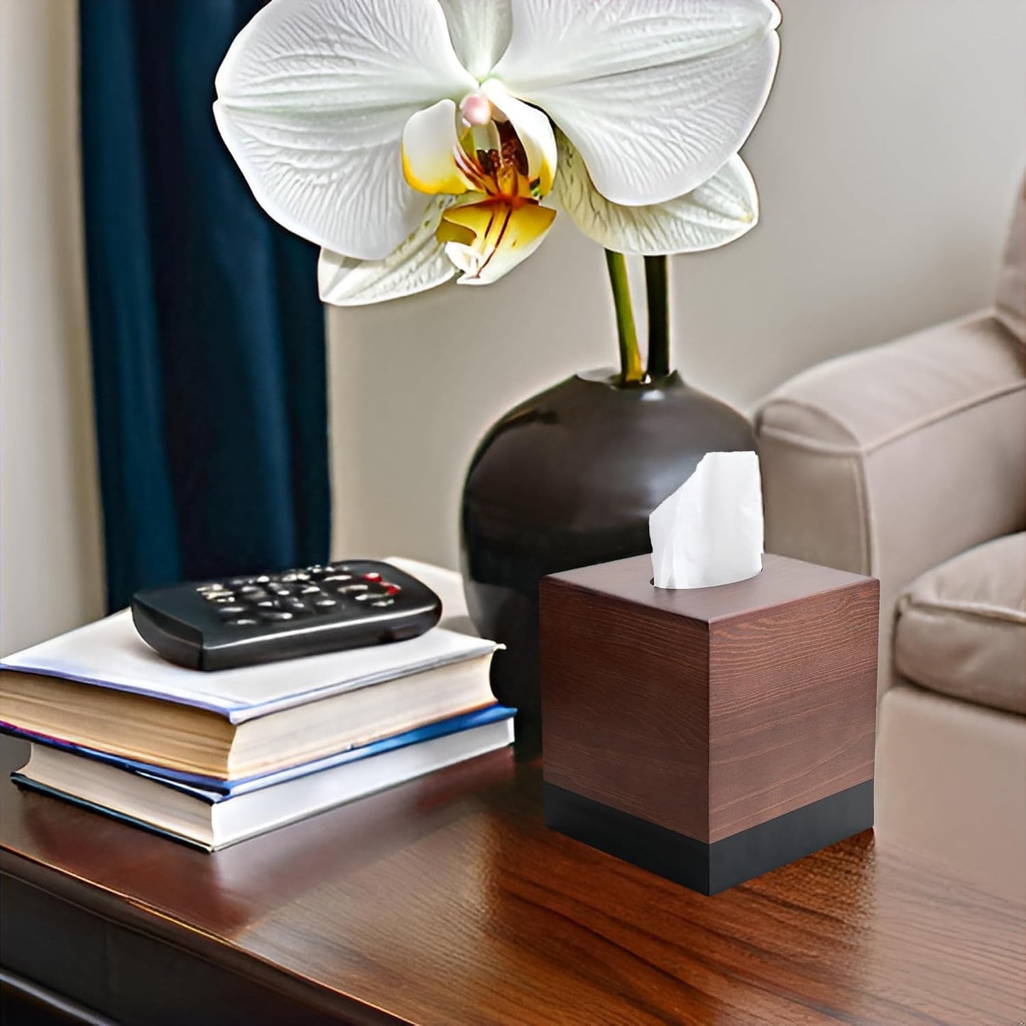 Wooden Tissue Box Holder / Pine Wood
