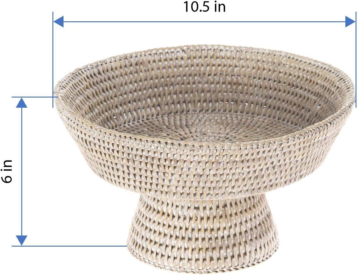 Decorative Kitchen Basket / White Wash