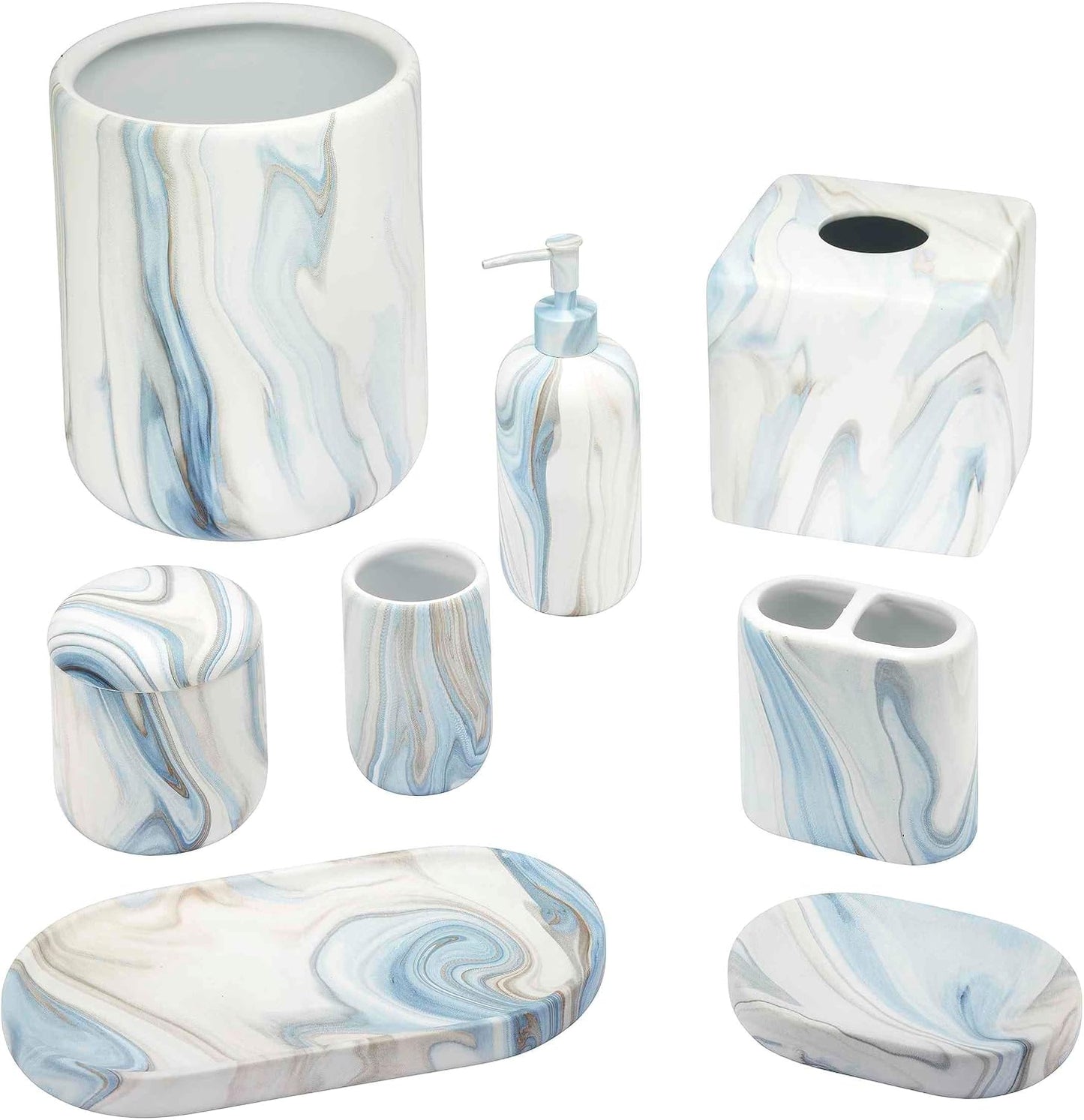 Vanity Tray / Guest Bathroom Essentials / 1 x 10.4 x 1 / Blue