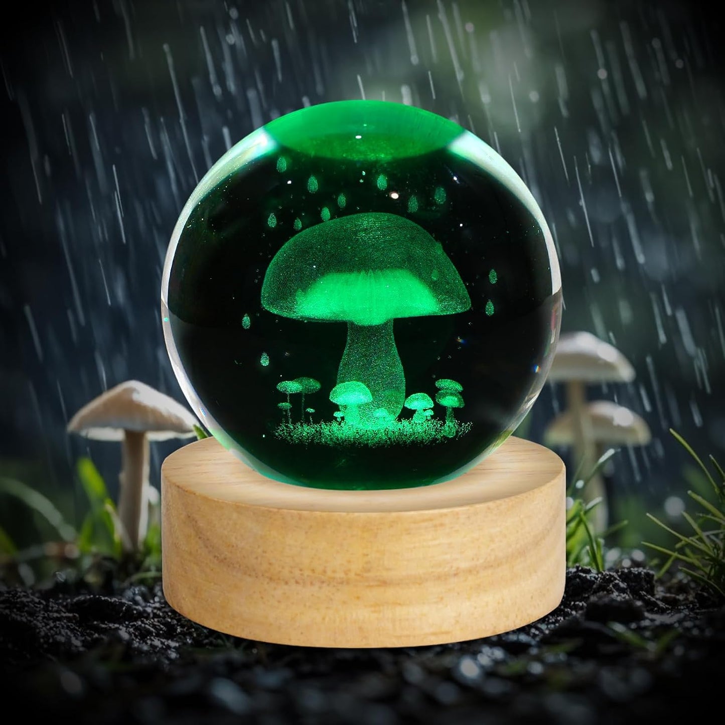 Figurines Decor Table Lamp / Mushroom / 2.4 Inch