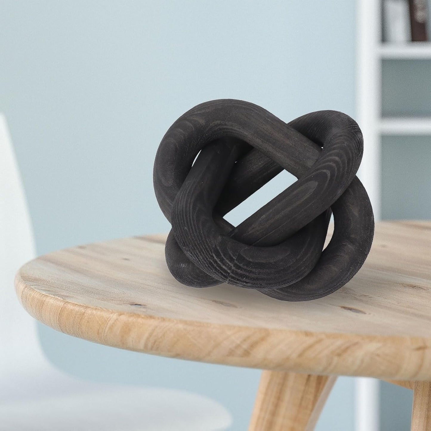 Wood Chain Link Decor / Black