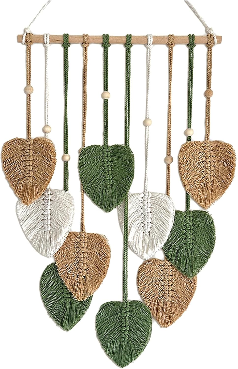 Macrame Wall Hanging / Green / 15.7 x 36