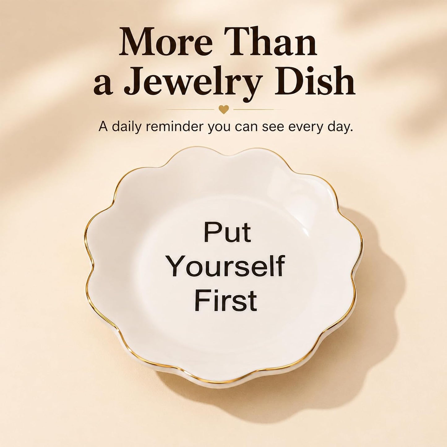 Ceramic Ring Holder / Put Yourself First