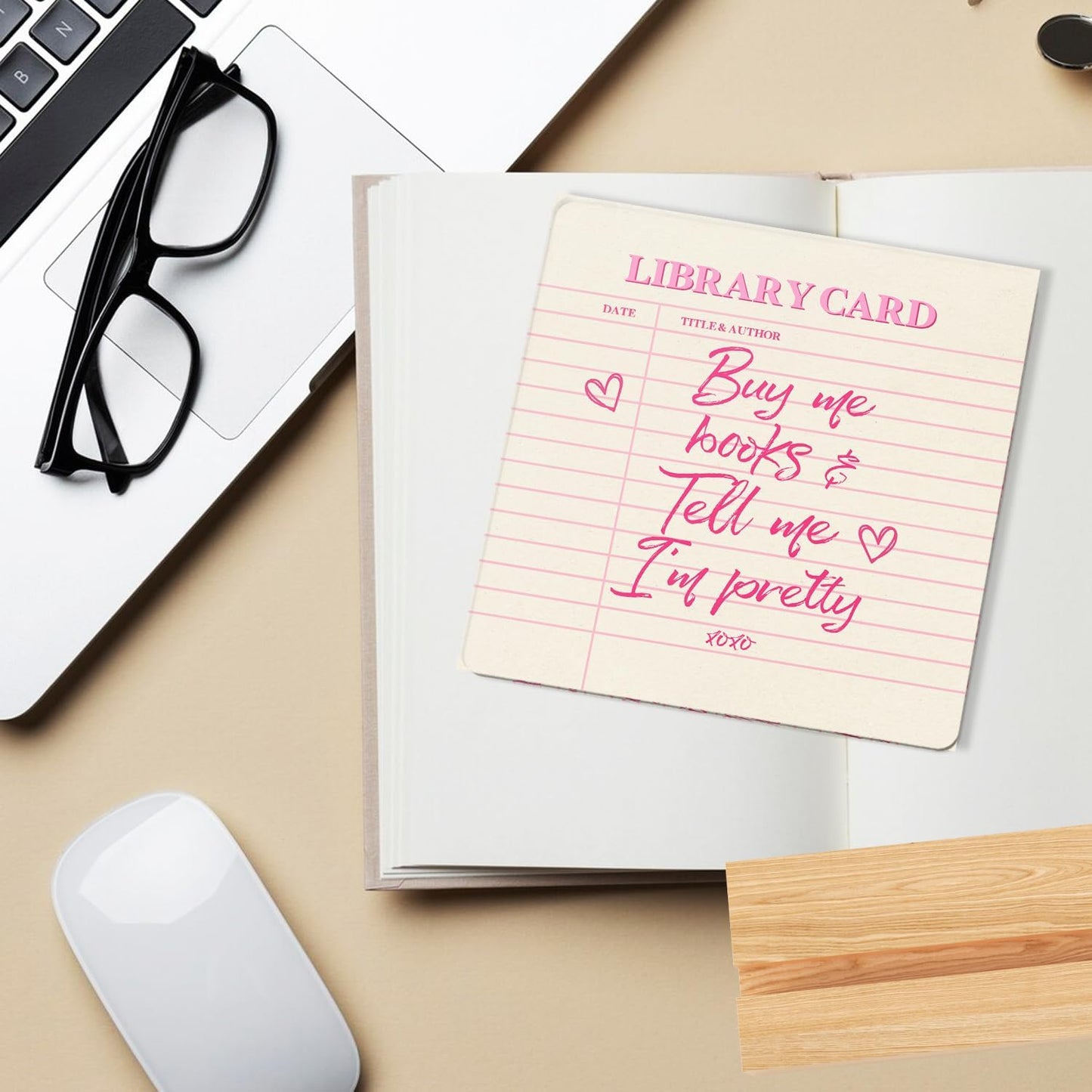 Wooden Stand for Women Book Lovers