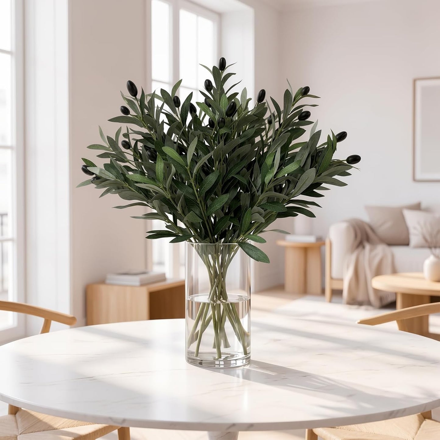 Artificial Olive Branches / 17 Inch / Set of 5