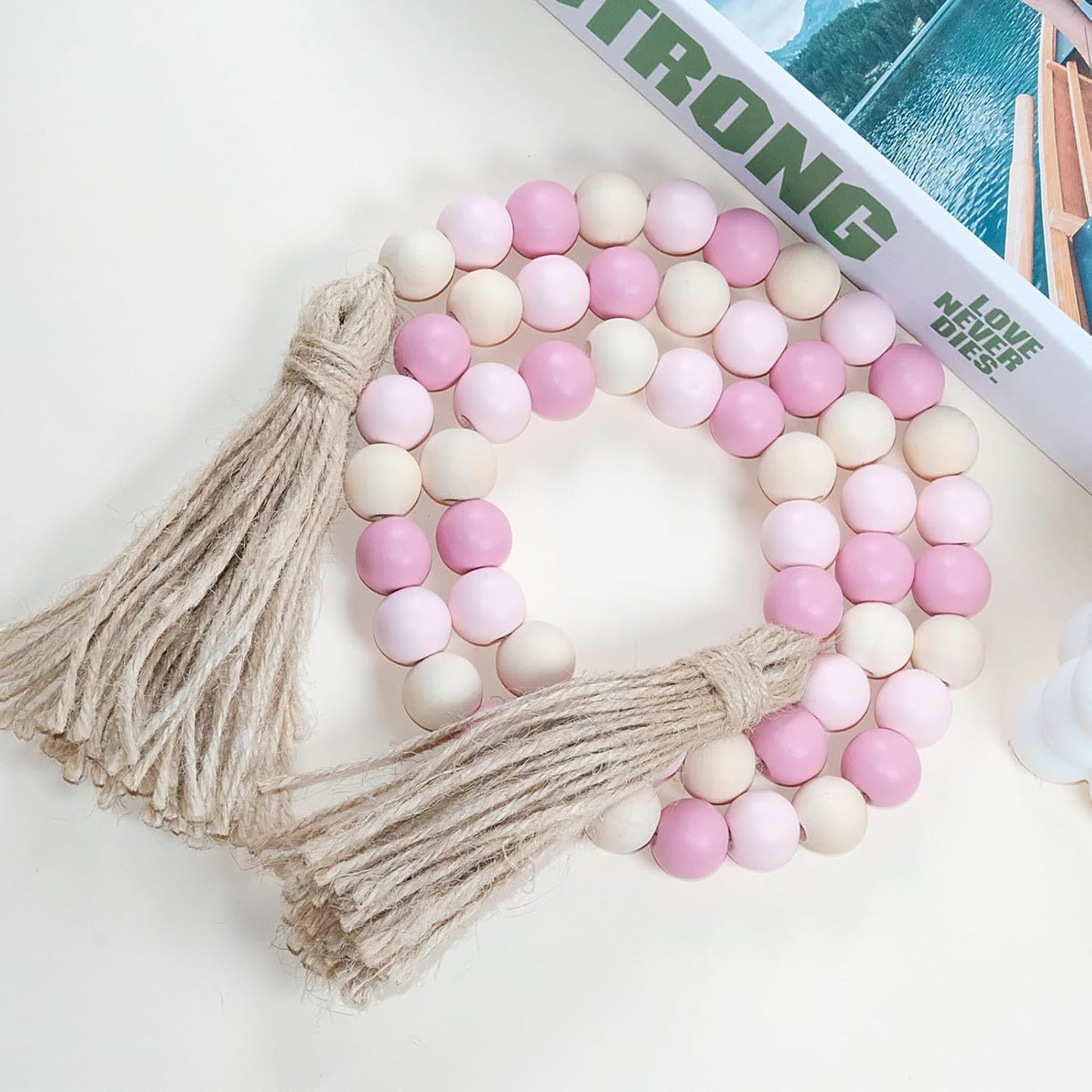 Wood Beads Garland / Gold