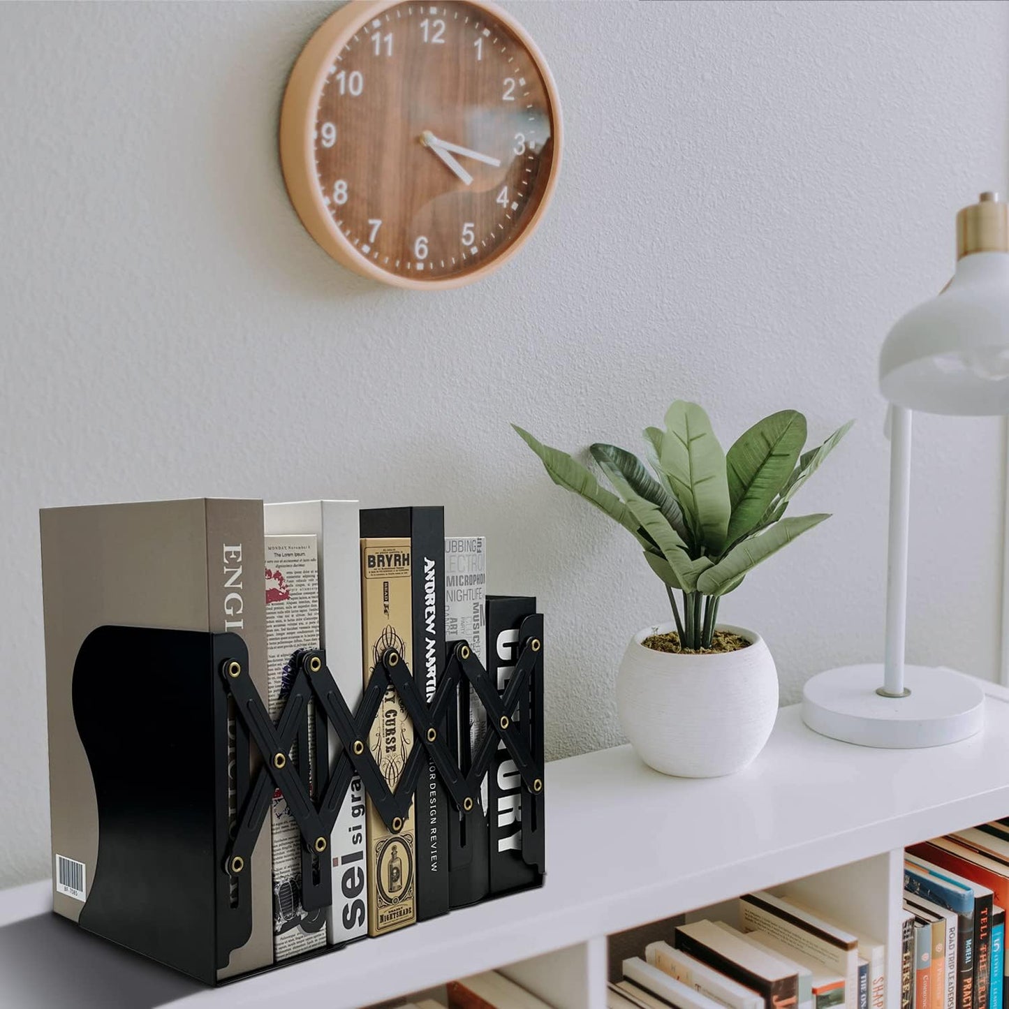 Metal Bookend for Heavy Books / Black