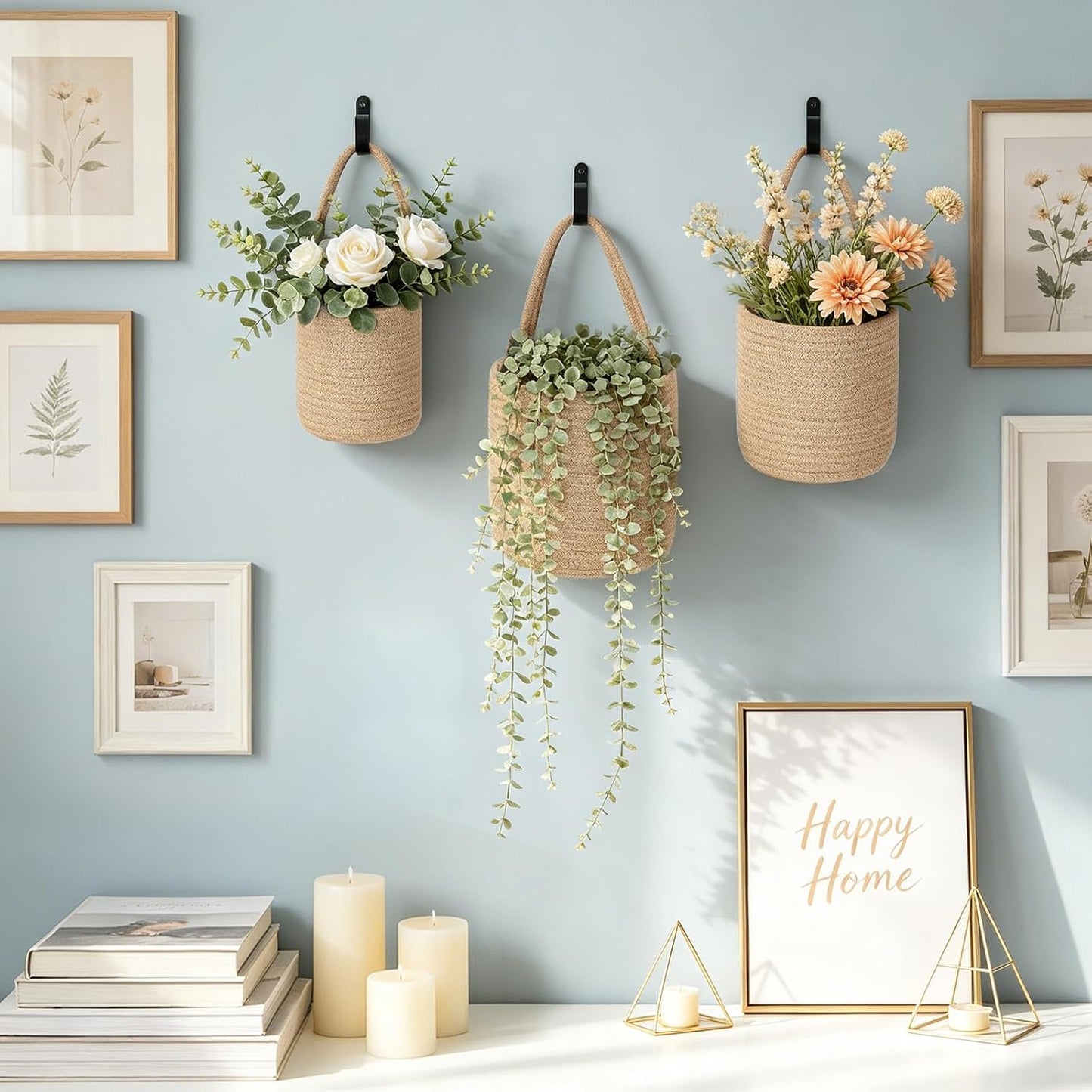 Hanging Wall Baskets / Set of 3