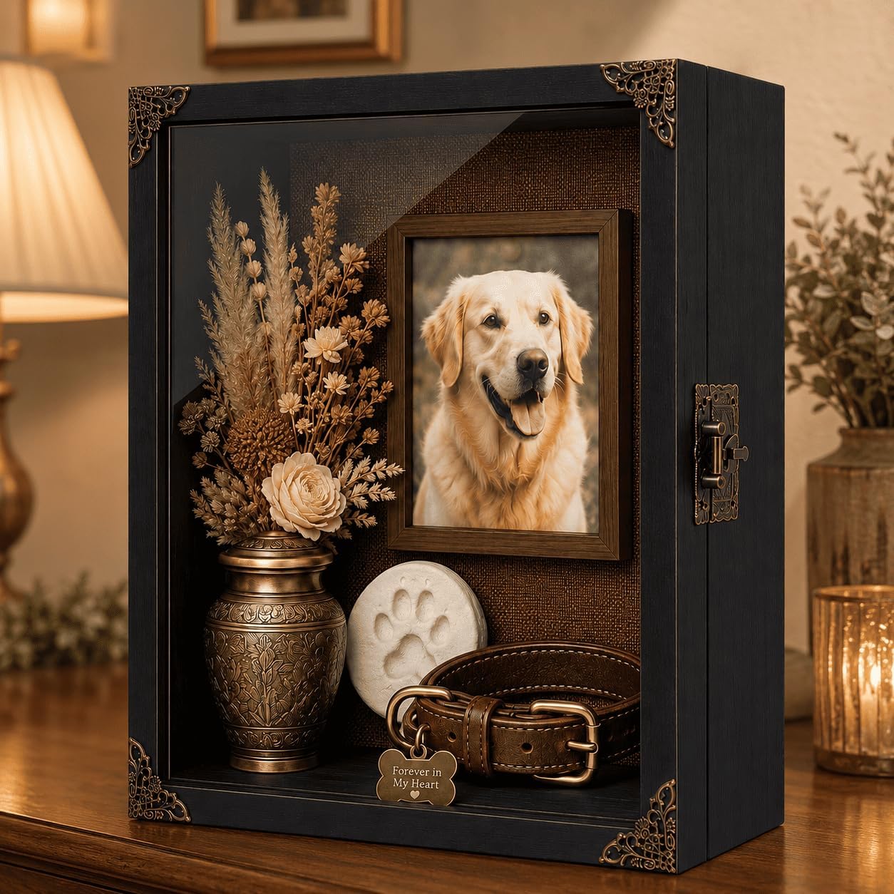 Deep Shadow Box Frame 11x14, 4.7in Depth Shadow Boxes Display Case with Soft Linen PIN Board, Vintage Charred Finish &