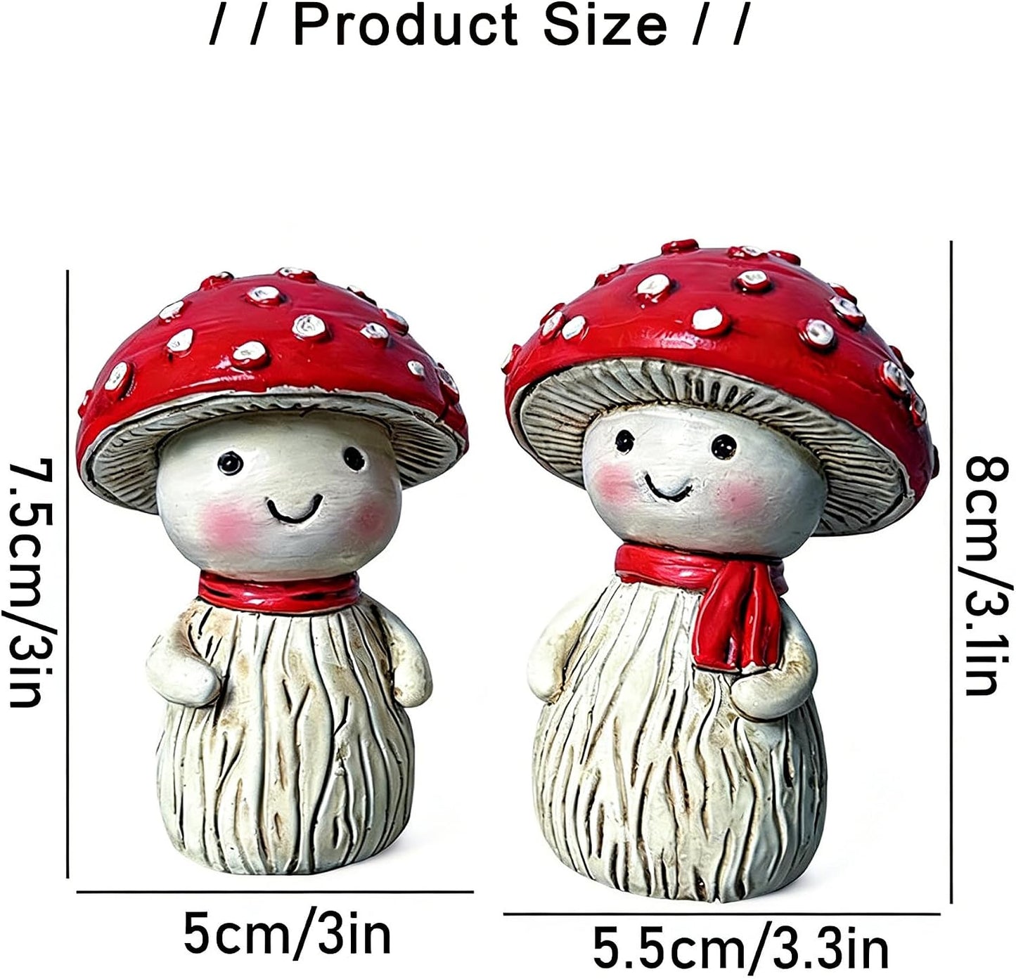 Outdoor Garden Decor Statue / Set of 2