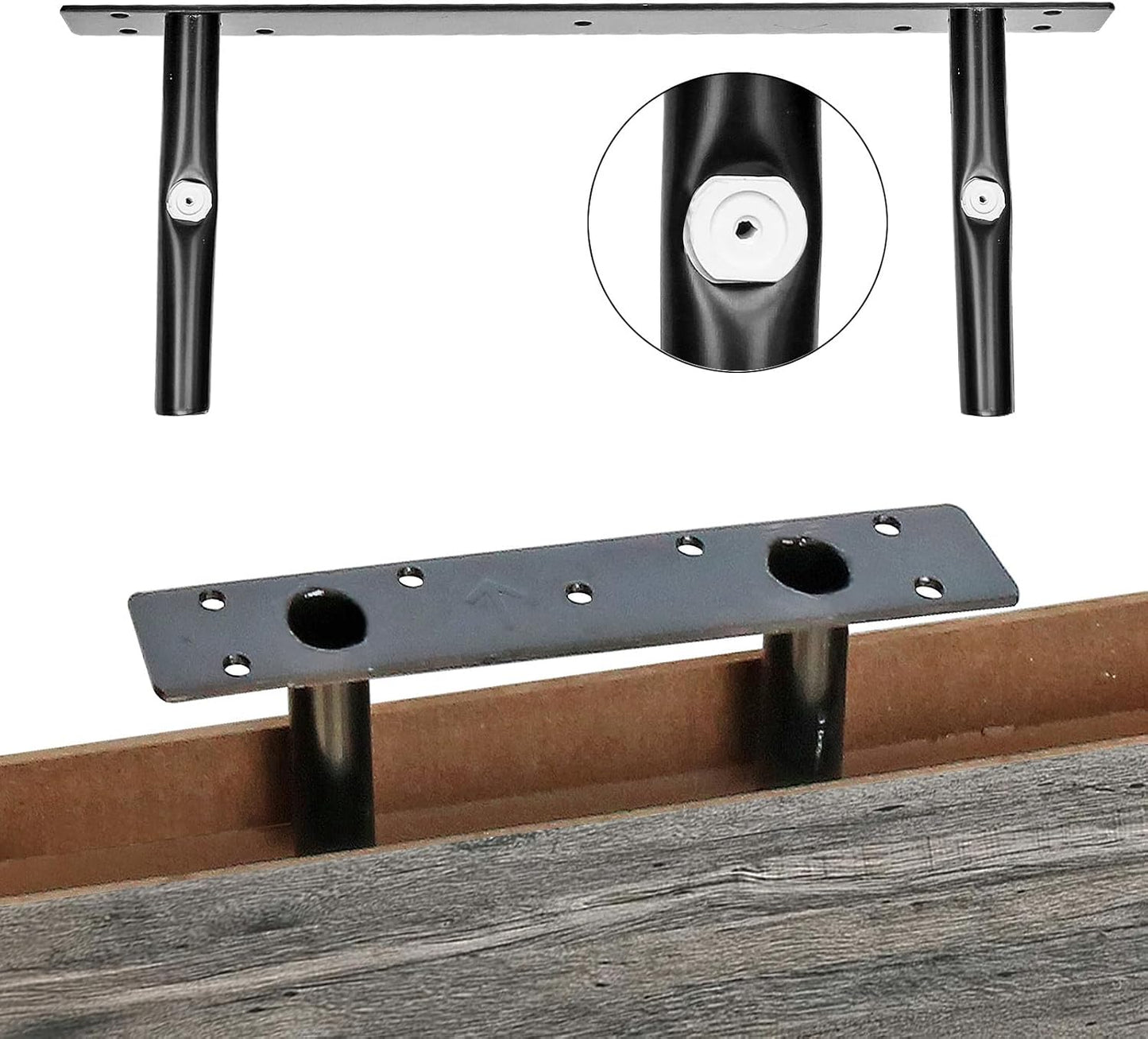 QEEIG Bathroom Shelves Over Toilet - Wall Mounted Floating Shelves Toilet Paper Storage Small Farmhouse Decor Shelf 16