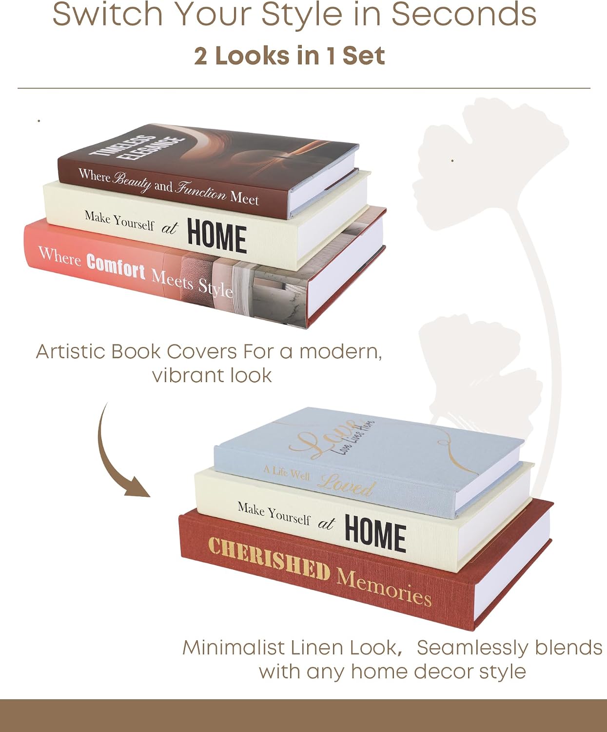 3 Faux Books / Decorative Books