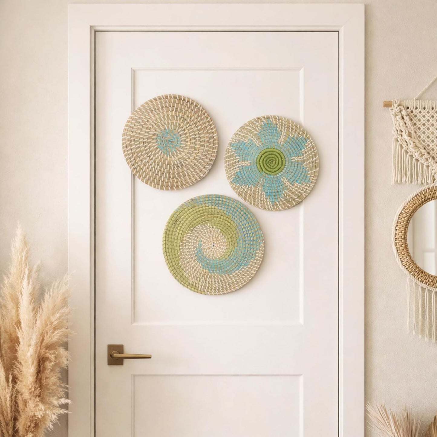Boho Basket Wall Decor / Set of 3