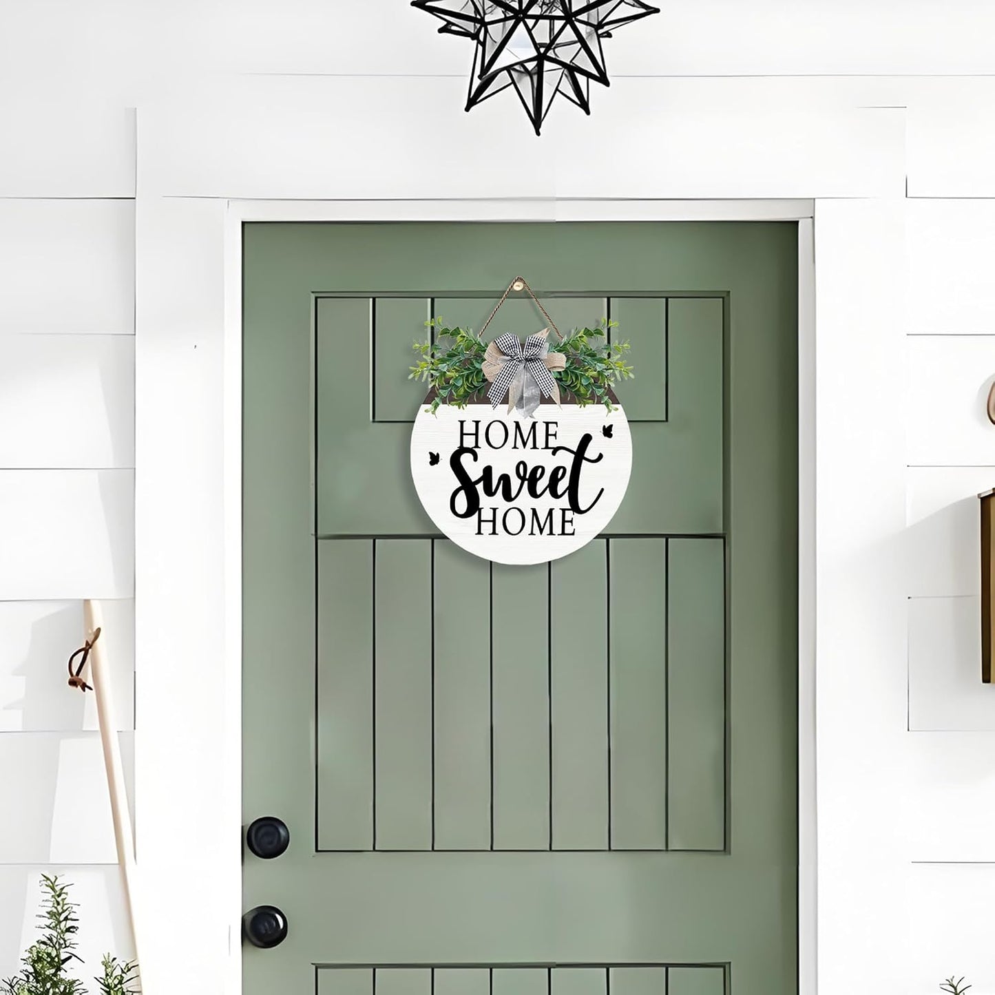 Wooden Welcome Sign For Front Door Home Sweet Home Decor Sign Hanging Home Porch Wall Decor Home