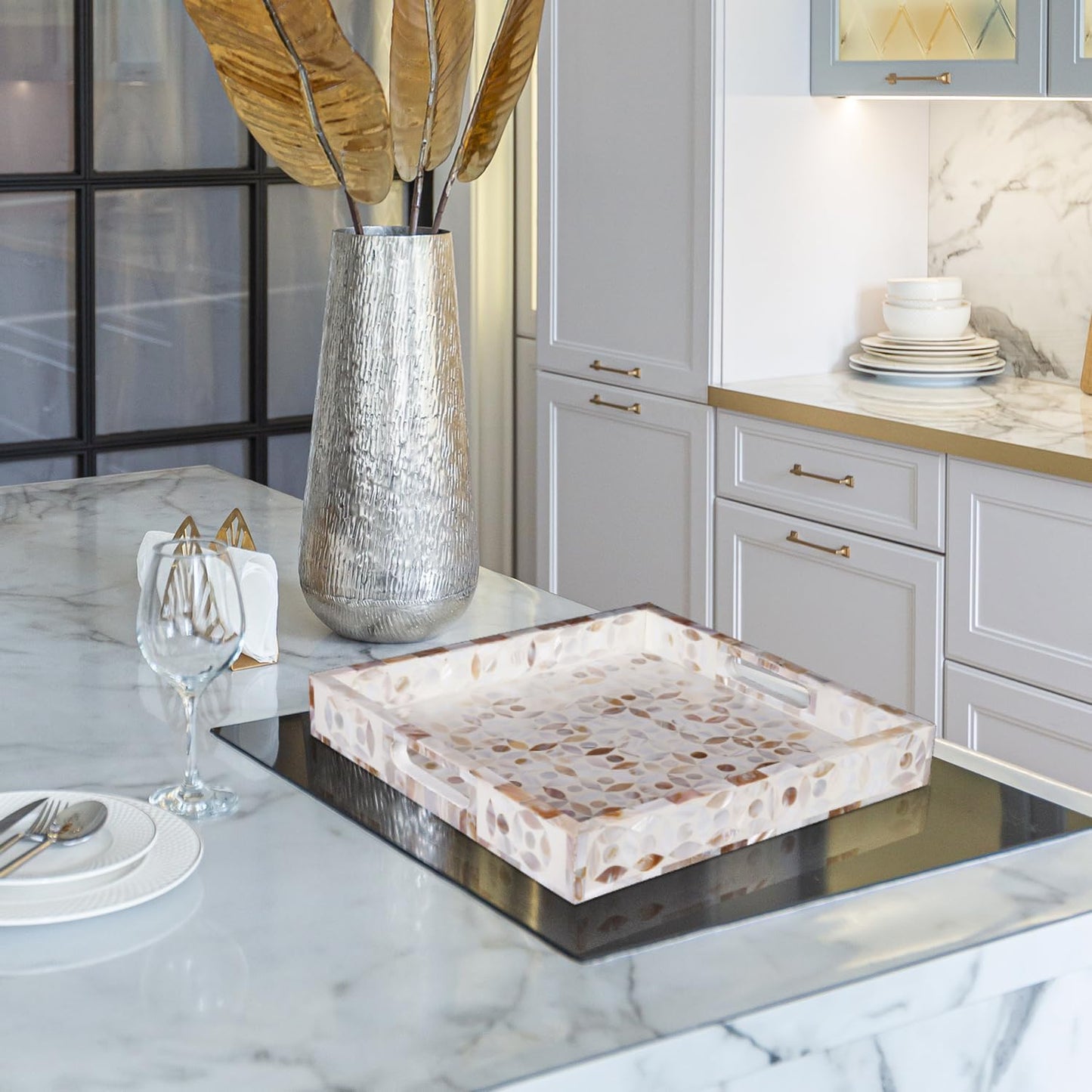 Ottoman Tray / 12 x 12 x 2 / Discovery Jewel Grande