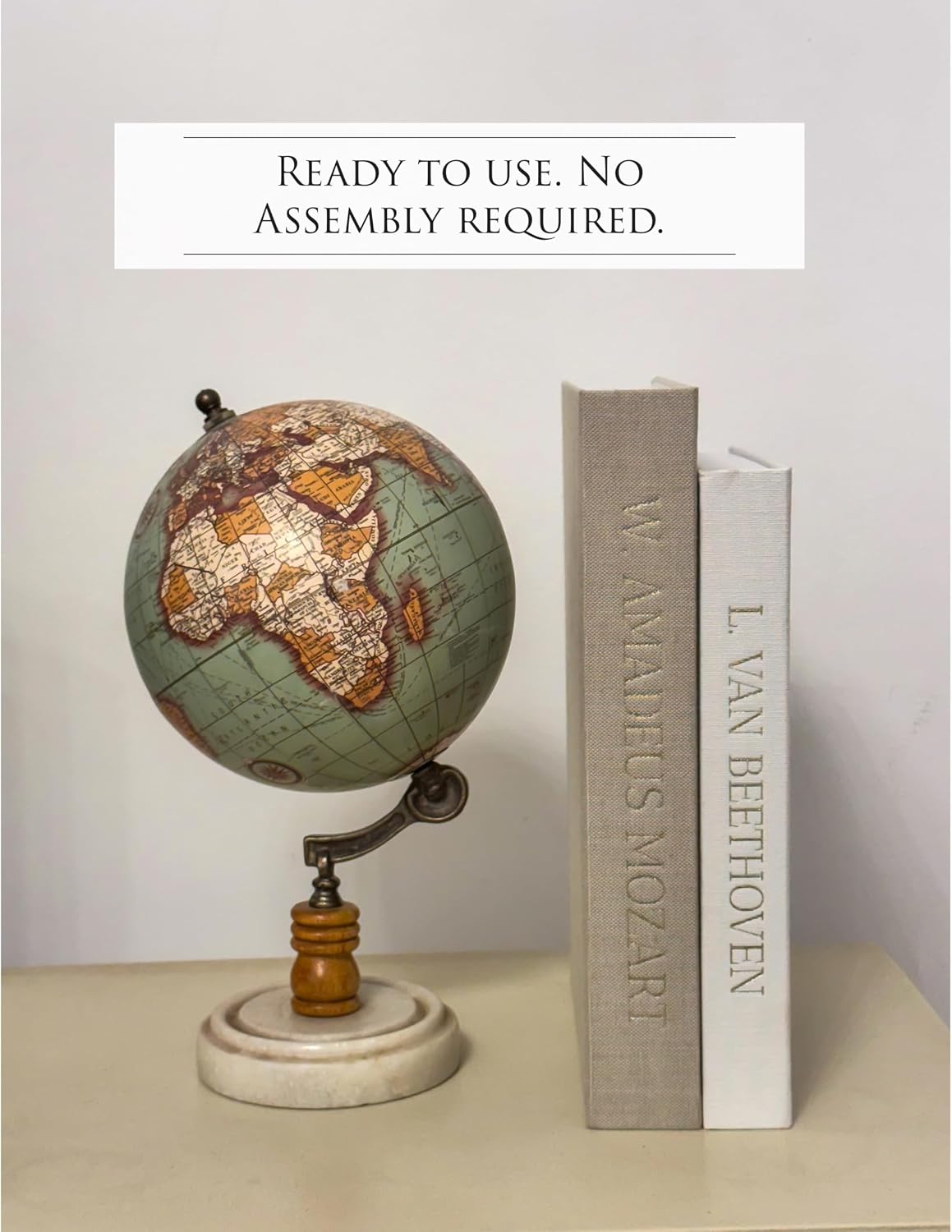 Decorative Books / Beige and White / Set of 2
