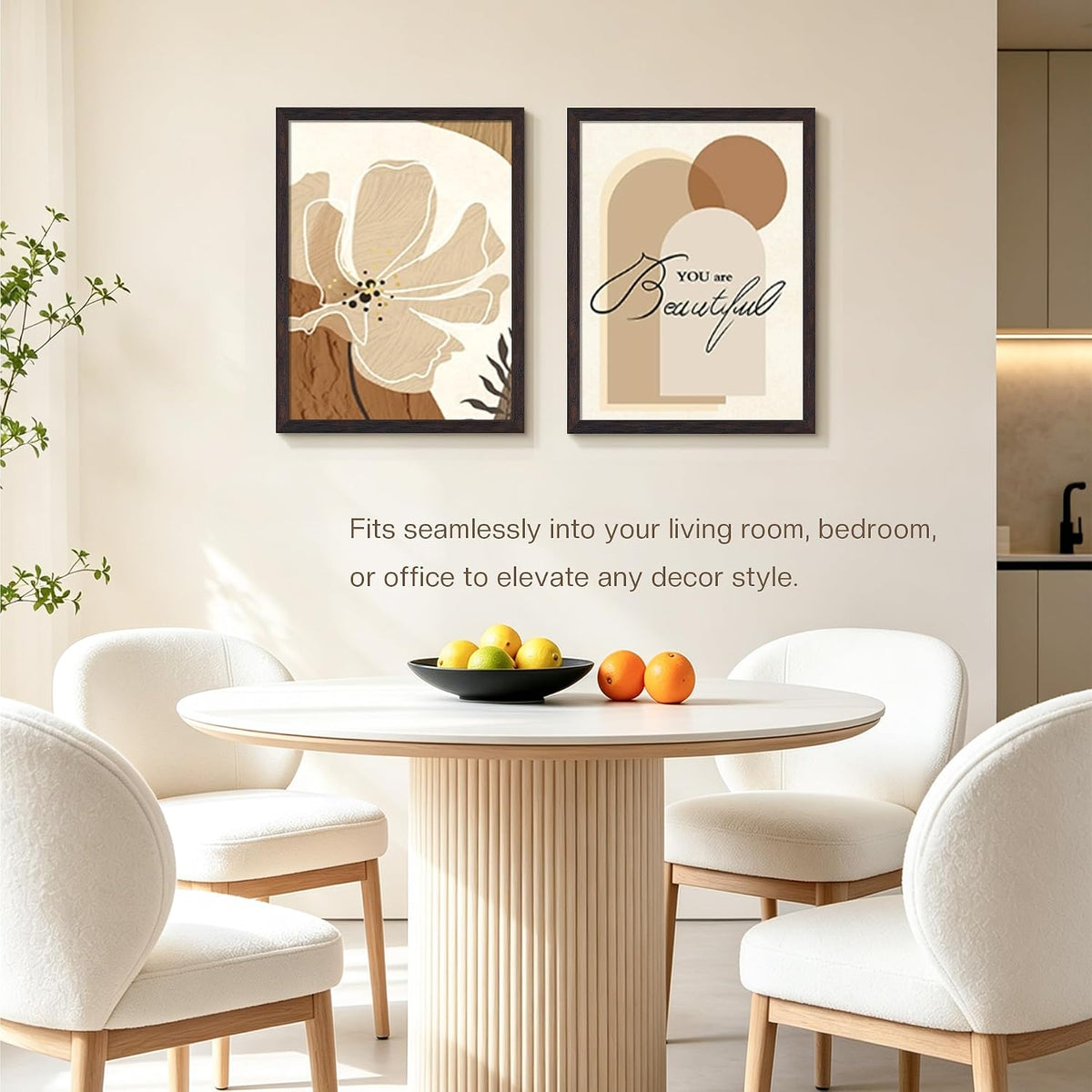 12x16 Picture Frame 3 Pack, Wall Mount Display, Walnut Wood Grain | Fits 12x16 Photos or Posters, Shatterproof Cover