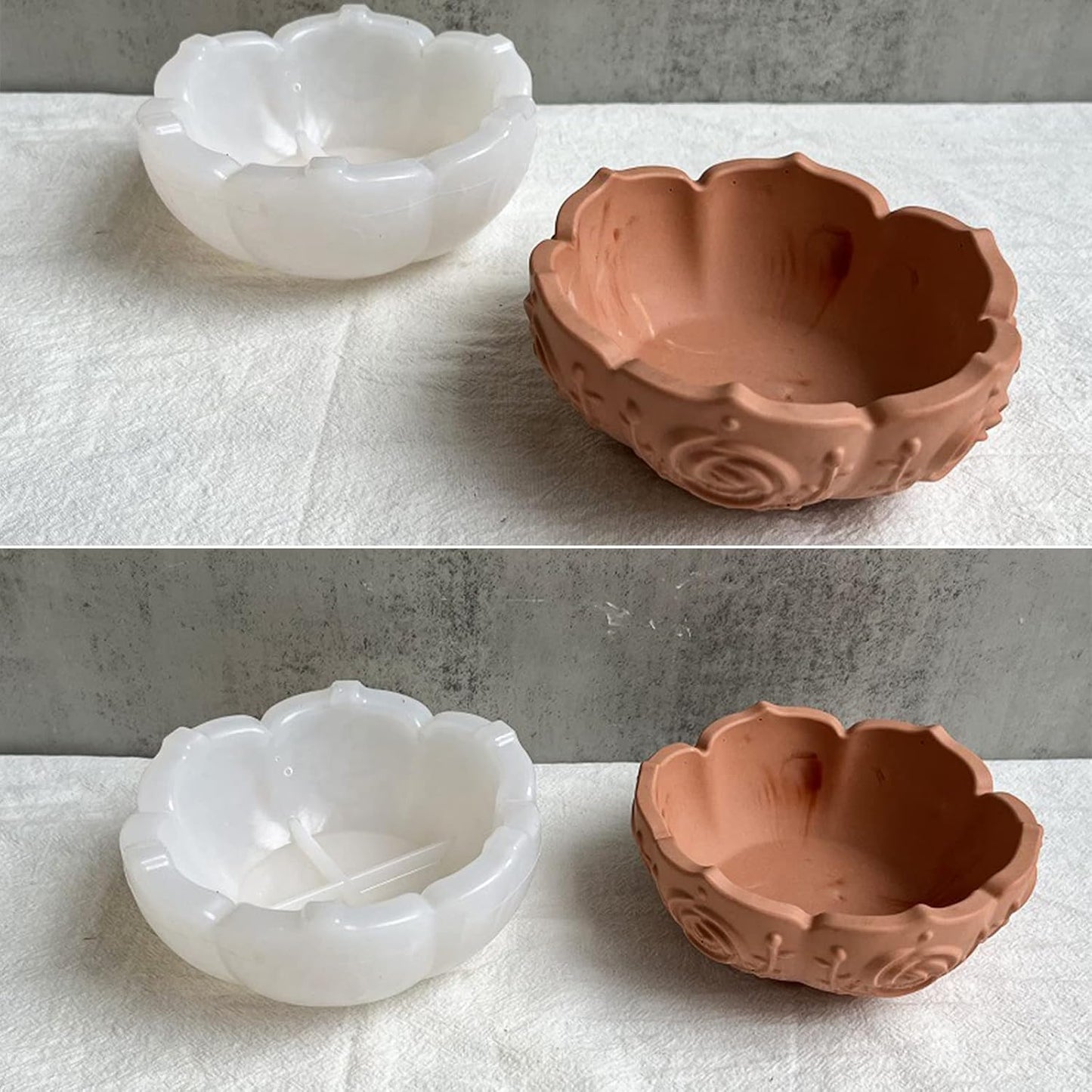 Flower Tray Resin Mold / Bowl / Set of 2