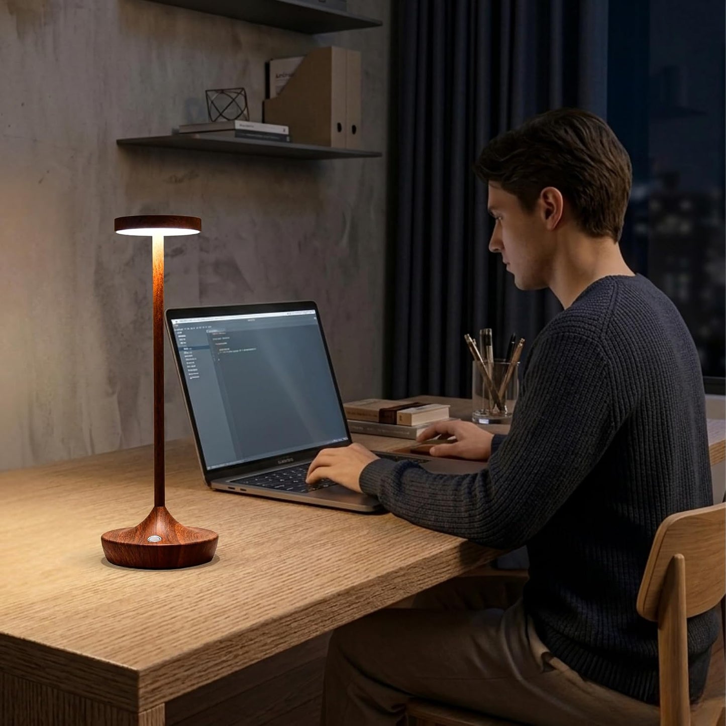2 Pack Cordless Table Lamps, Rechargeable 6000mAh, 72H Runtime, Waterproof | Stepless Touch Dimming with 3 Color Modes