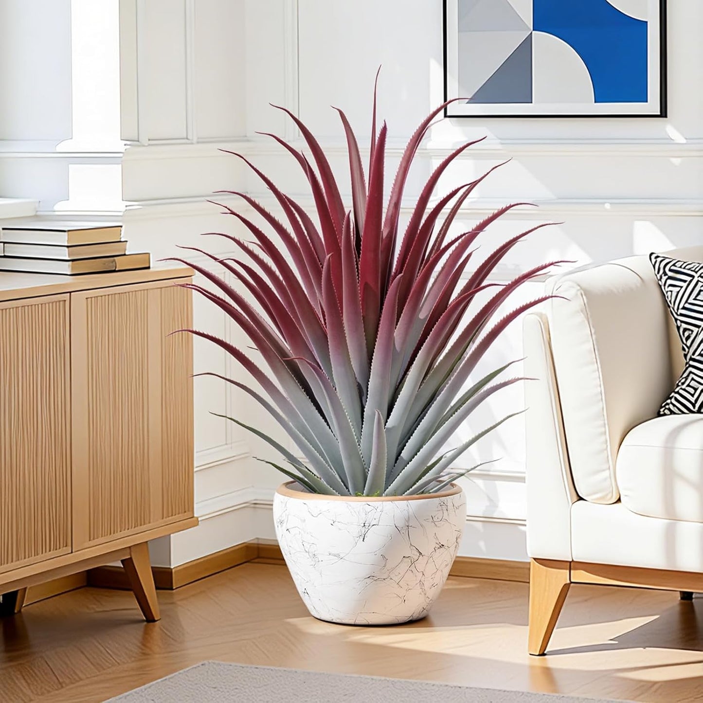 Artificial Aloe Vera Plant / Red / 2 Inch / Set of 26