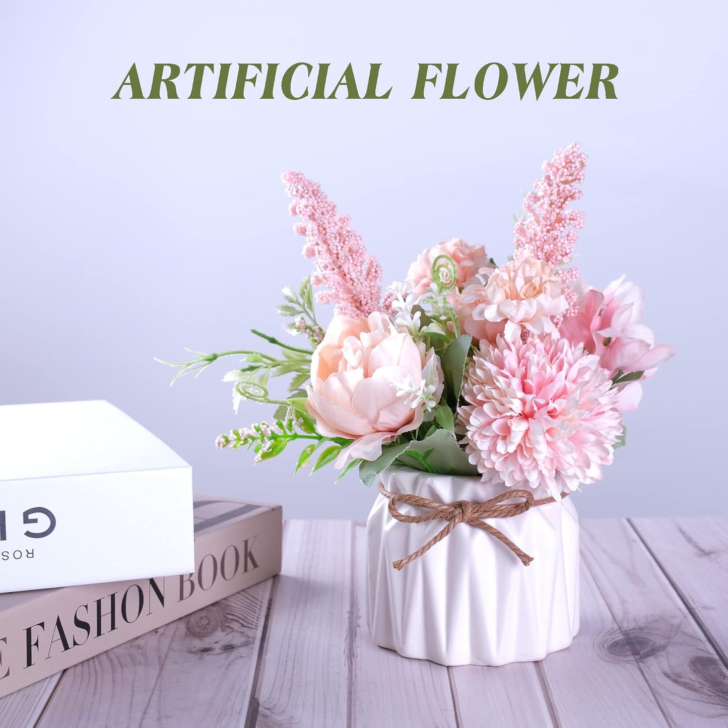 Artificial Potted Flowers / Pink