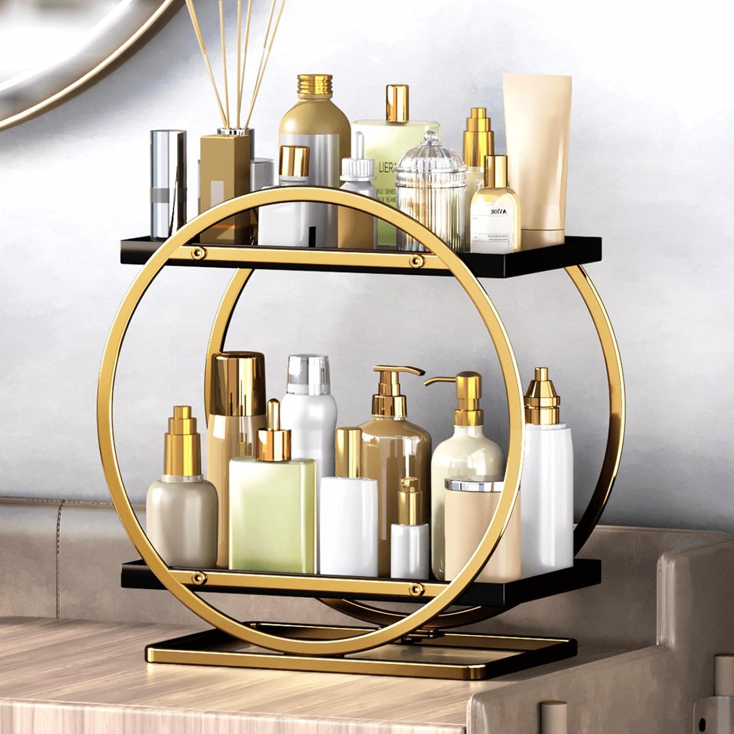 Makeup Organizer for Vanity / Black