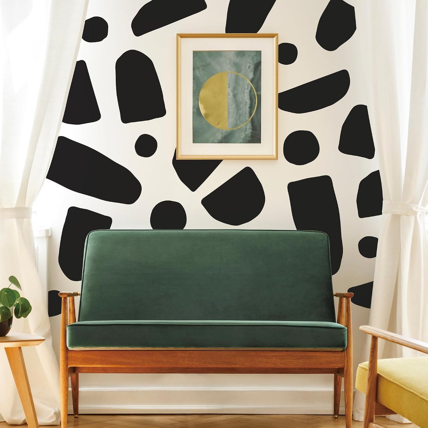 Modern Irregular Shapes Decals / Bohemian / Black