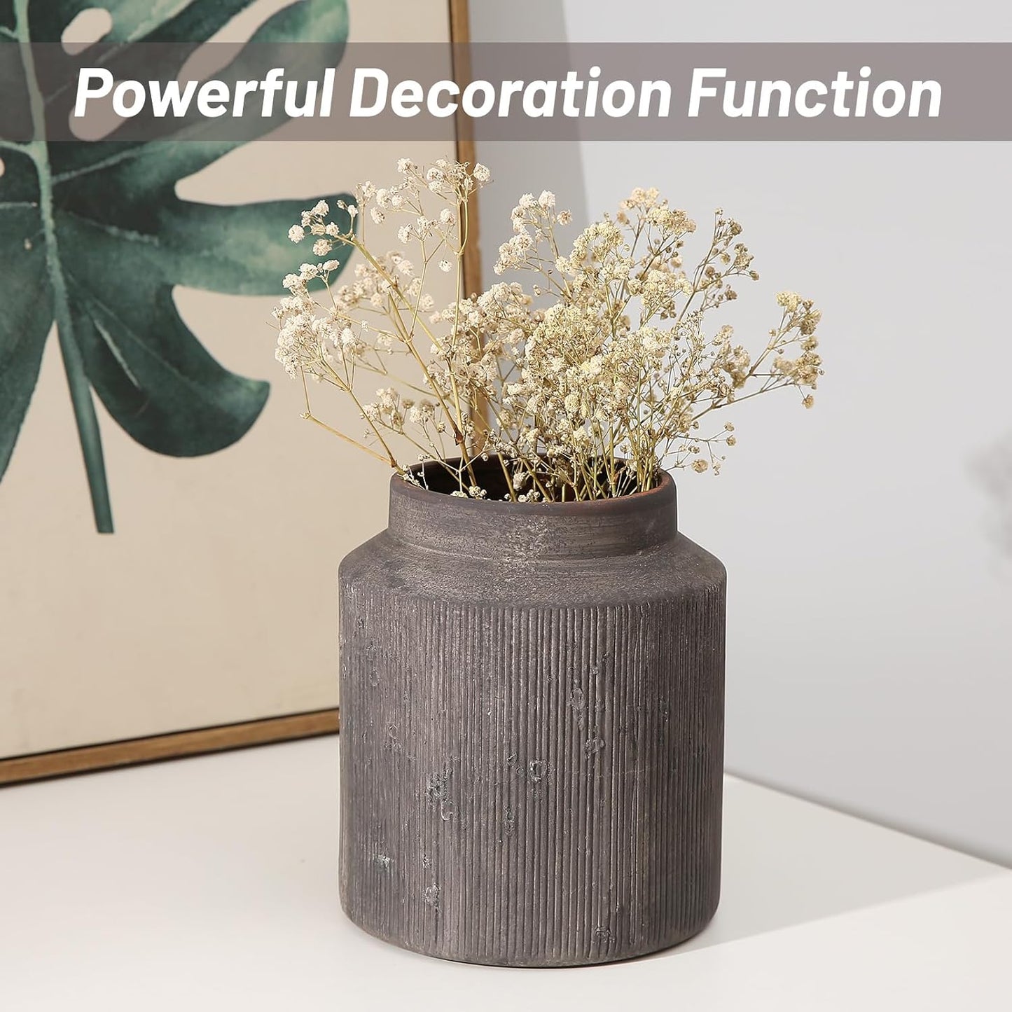Rustic Vases / Dark Brown / 6.1 x 7