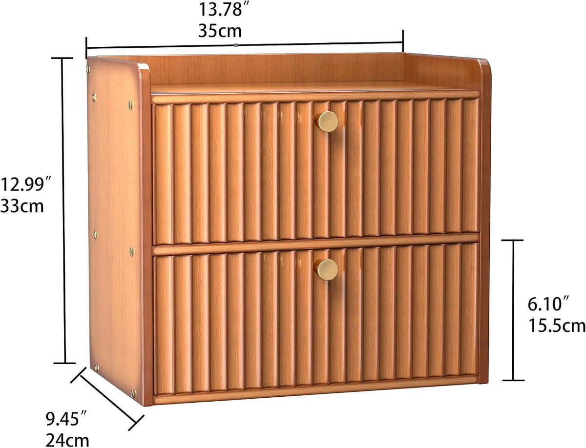 Bread Box for Kitchen Countertop, Large Bread Storage Container for Homemade Bread, Double Layer Farmhouse Breadbox