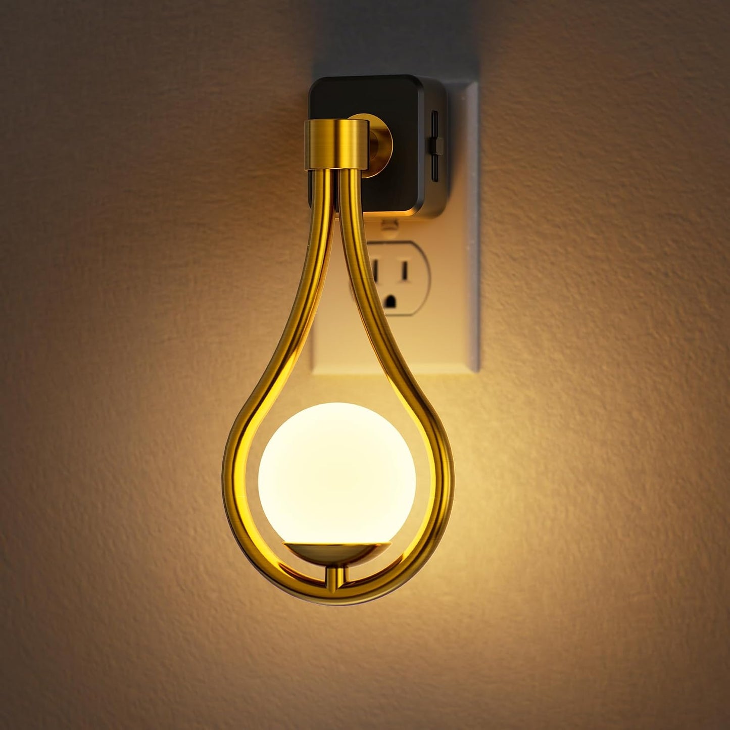 Briignite LED Night Light, Night Lights Plug into Wall, 0-100LM Dimmable
