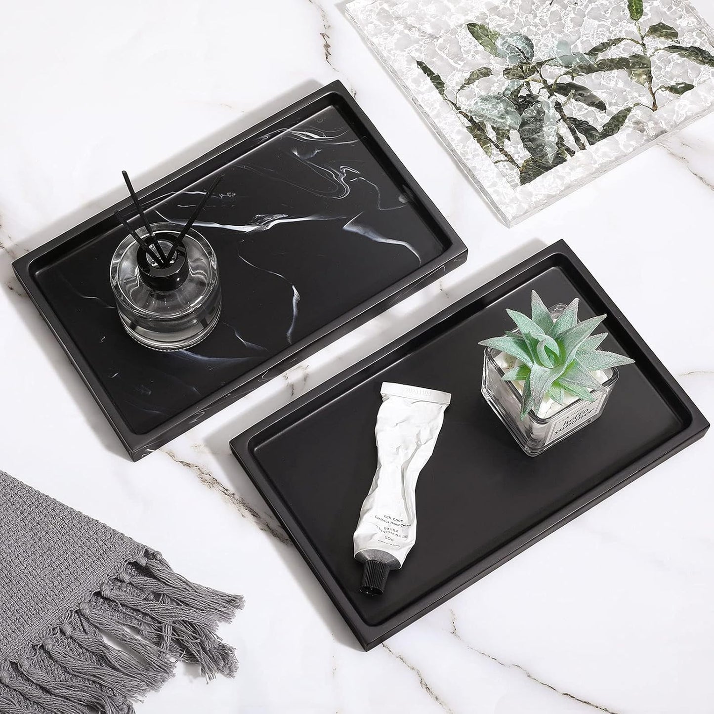 Bathroom Vanity Tray / Black / M