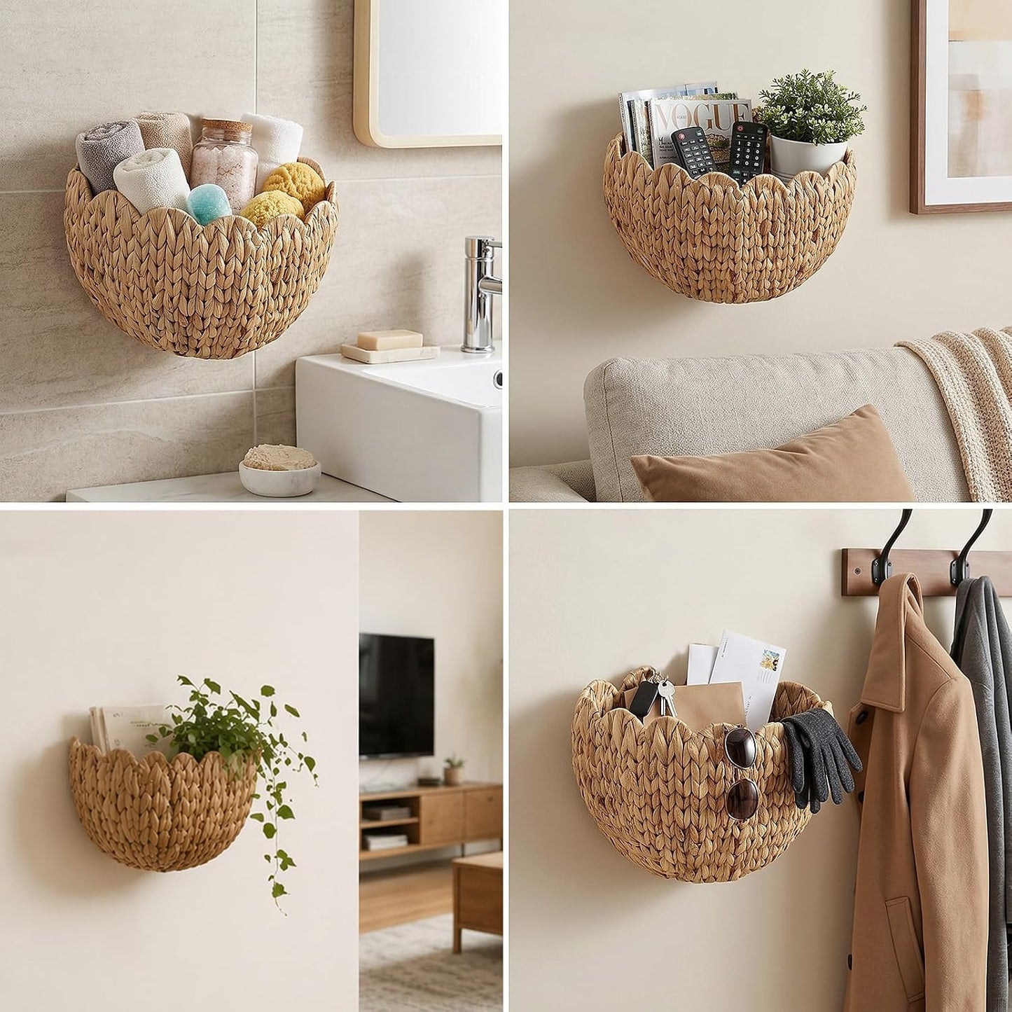 Boho Front Door Basket / Set of 2
