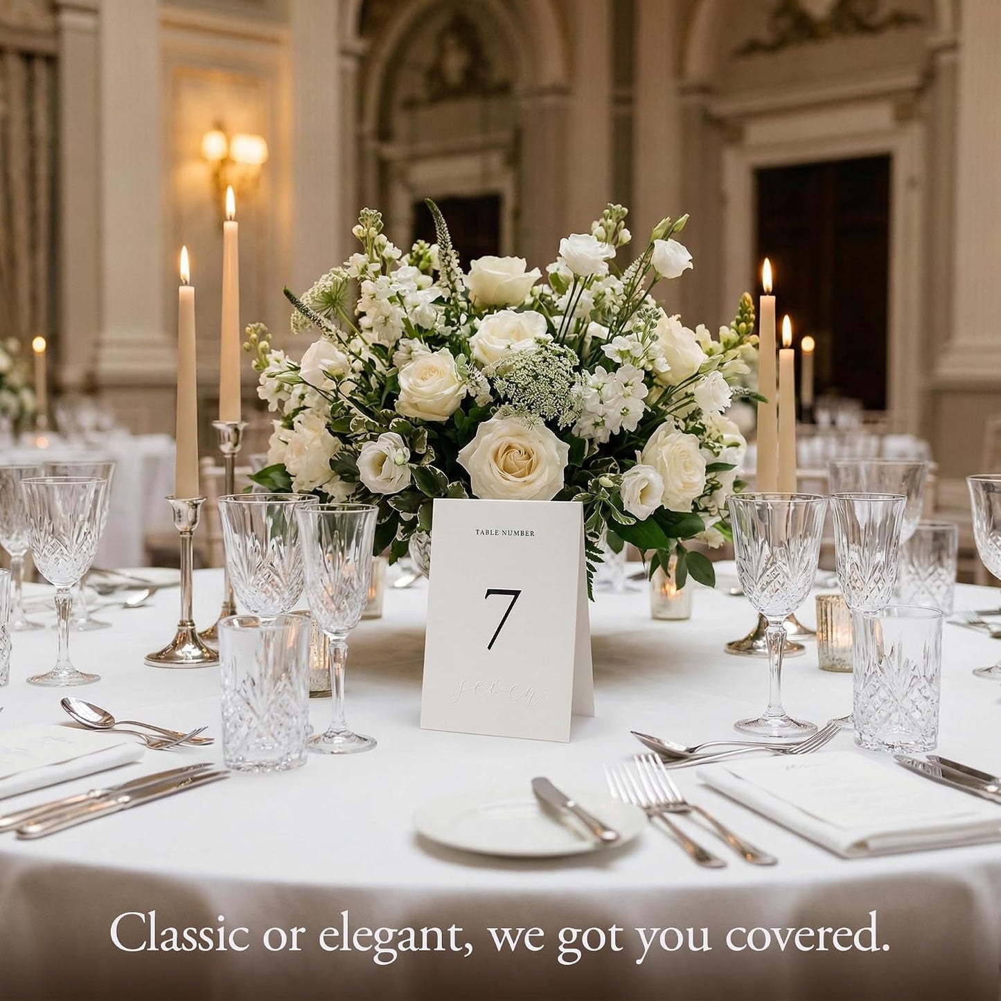 SIKO Wedding Table Numbers 1-30, Double-Sided 4x6 Inch Self-Standing Cards with Head Table Card, Black Gold Embossed