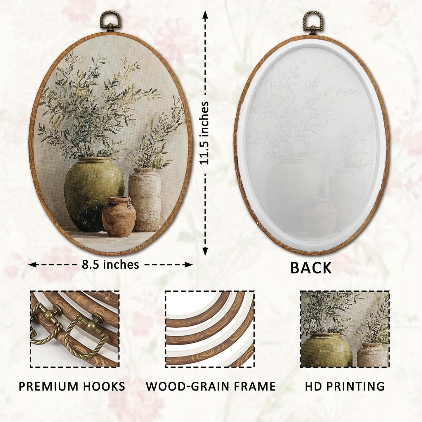 Neutral Modern Organic Framed Wall Art / 35child