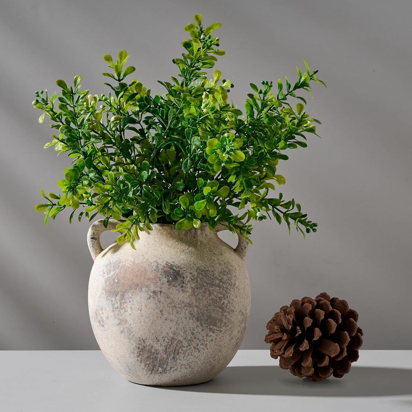 Antique Ceramic Vase / Gray-5.8 / 5.8 Inch
