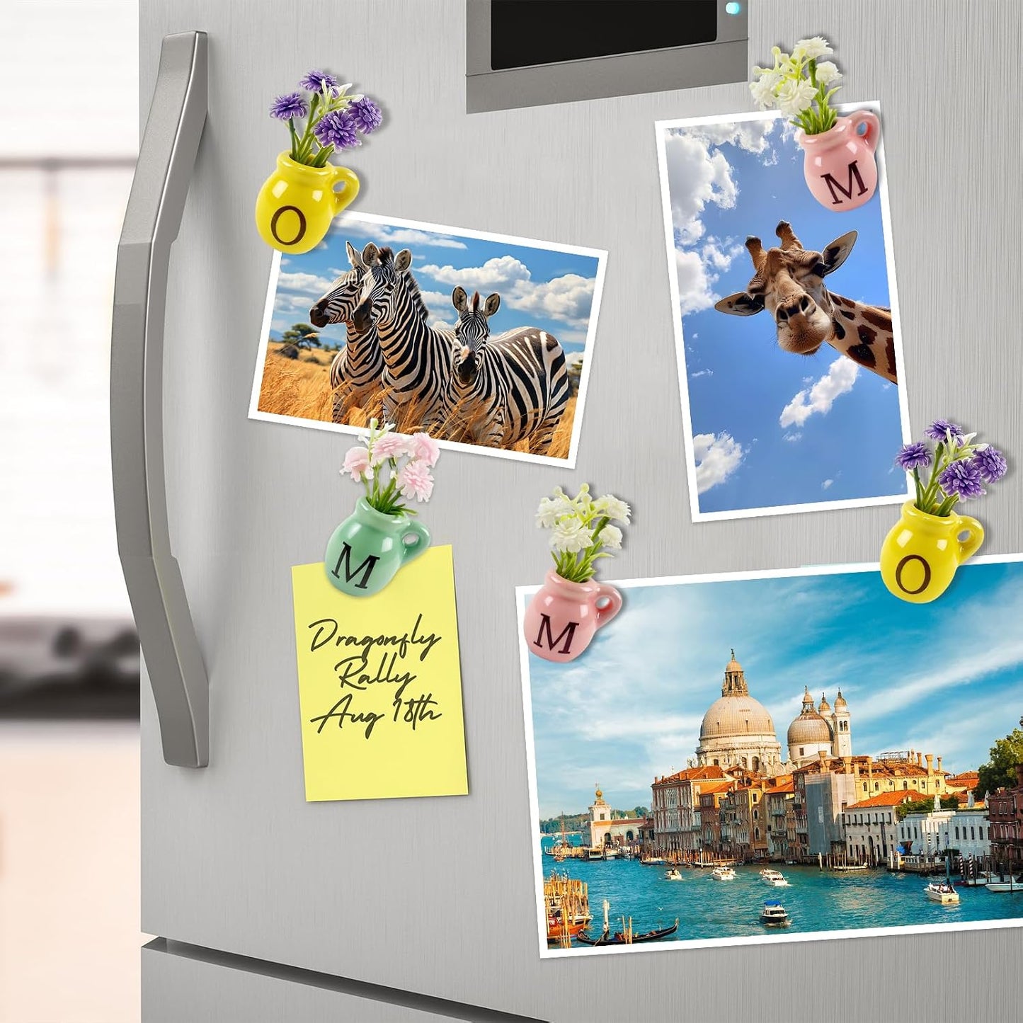 Mini Ceramic Vase Fridge Magnets Mini Plant Refrigerator Magnet