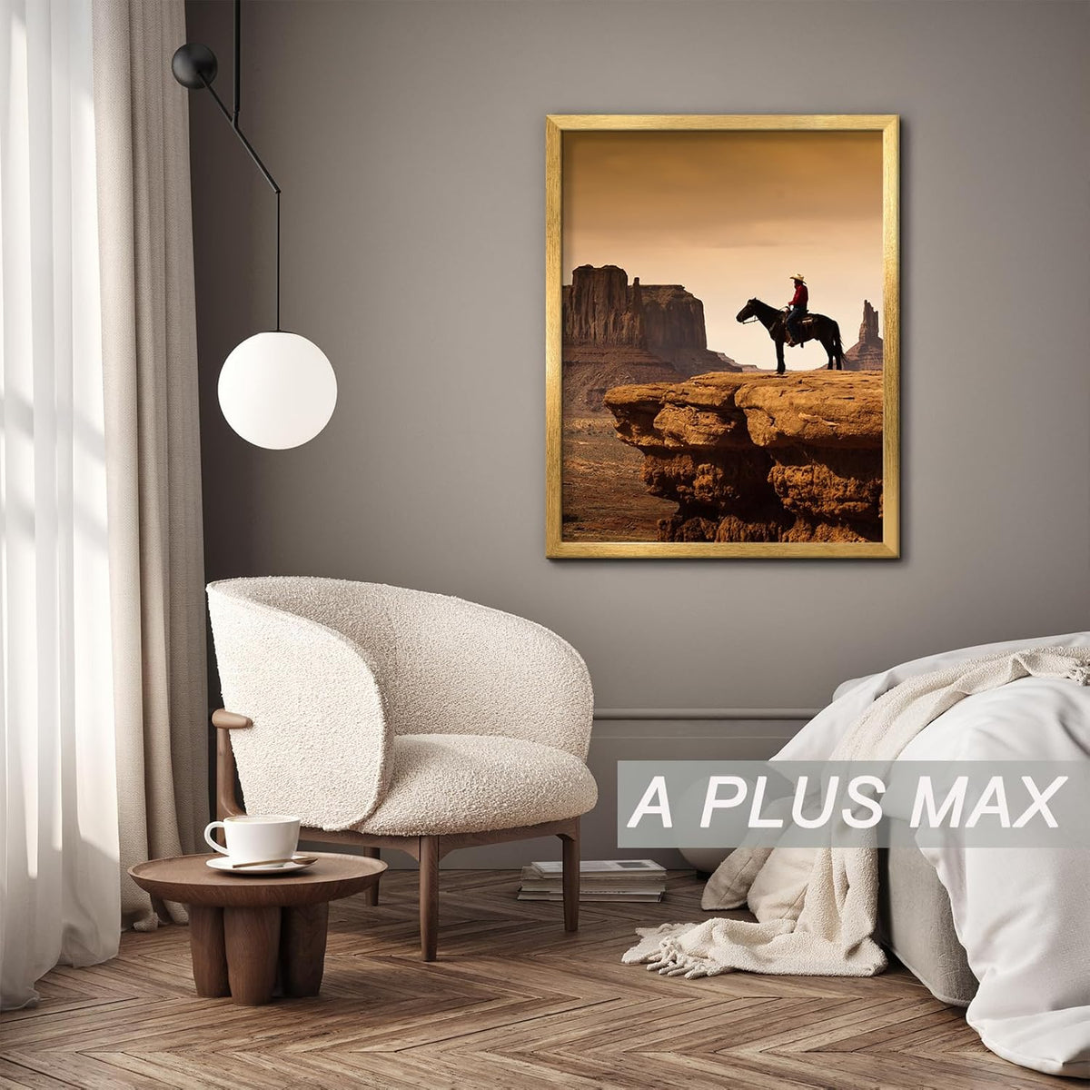 8x10 Picture Frame Set of 10 Gold Light Weight Tabletop and Wall Mount | 8 x 10 Inch Gold Wood-grain Engineered Wood