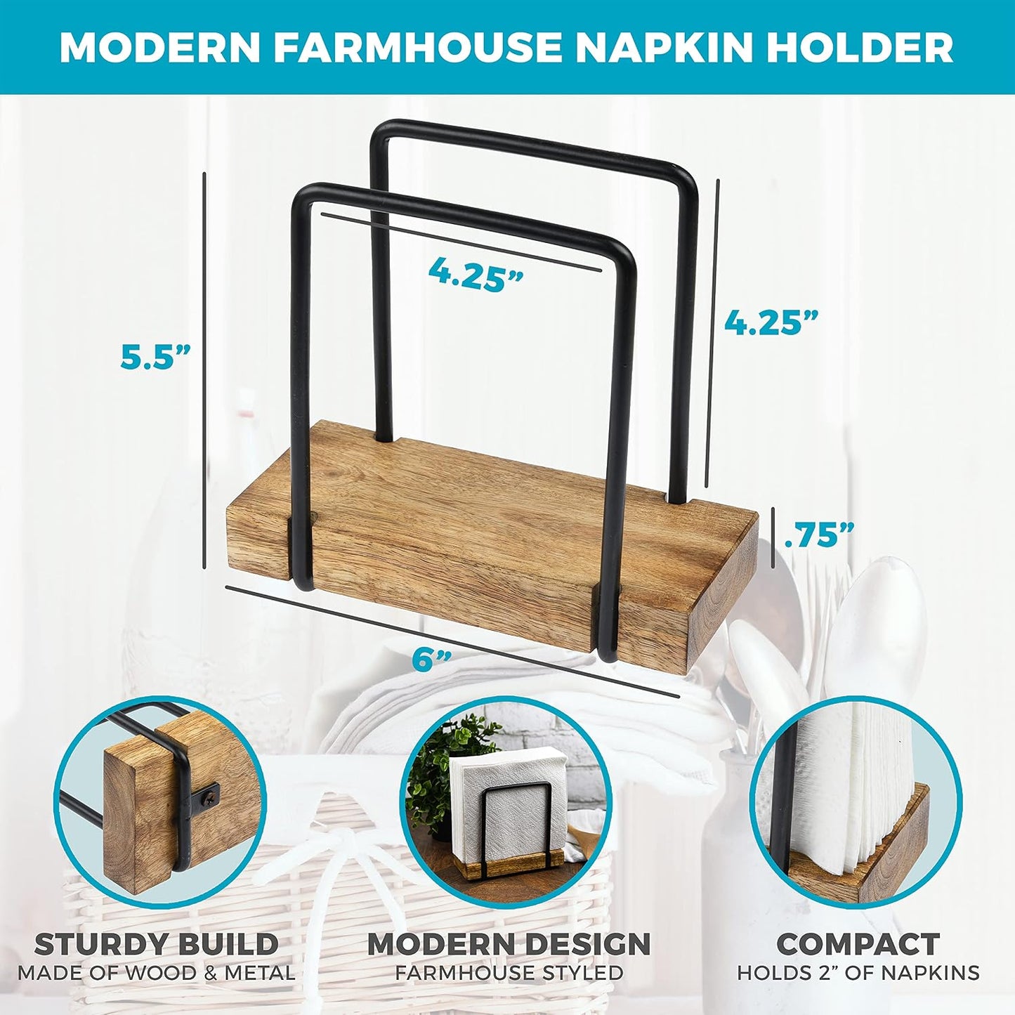 Modern Napkin Holder / Farmhouse